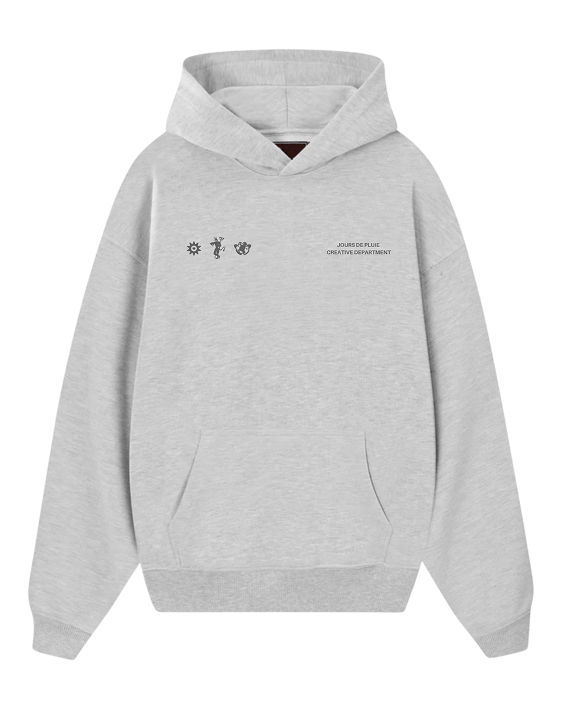 Moletom Jours de Pluie Tarot Trilogy Hoodie Cinza frente