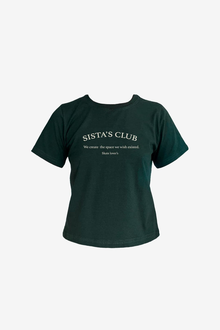 OLS - Camiseta Baby Look Sistas Club Green