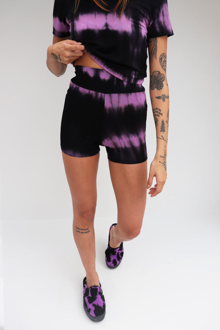 Mini Shorts Mystical Malha Purple