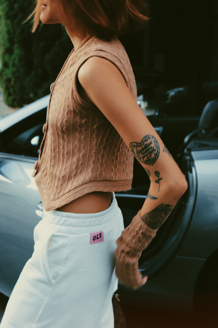 Colete Siena Trico Bege