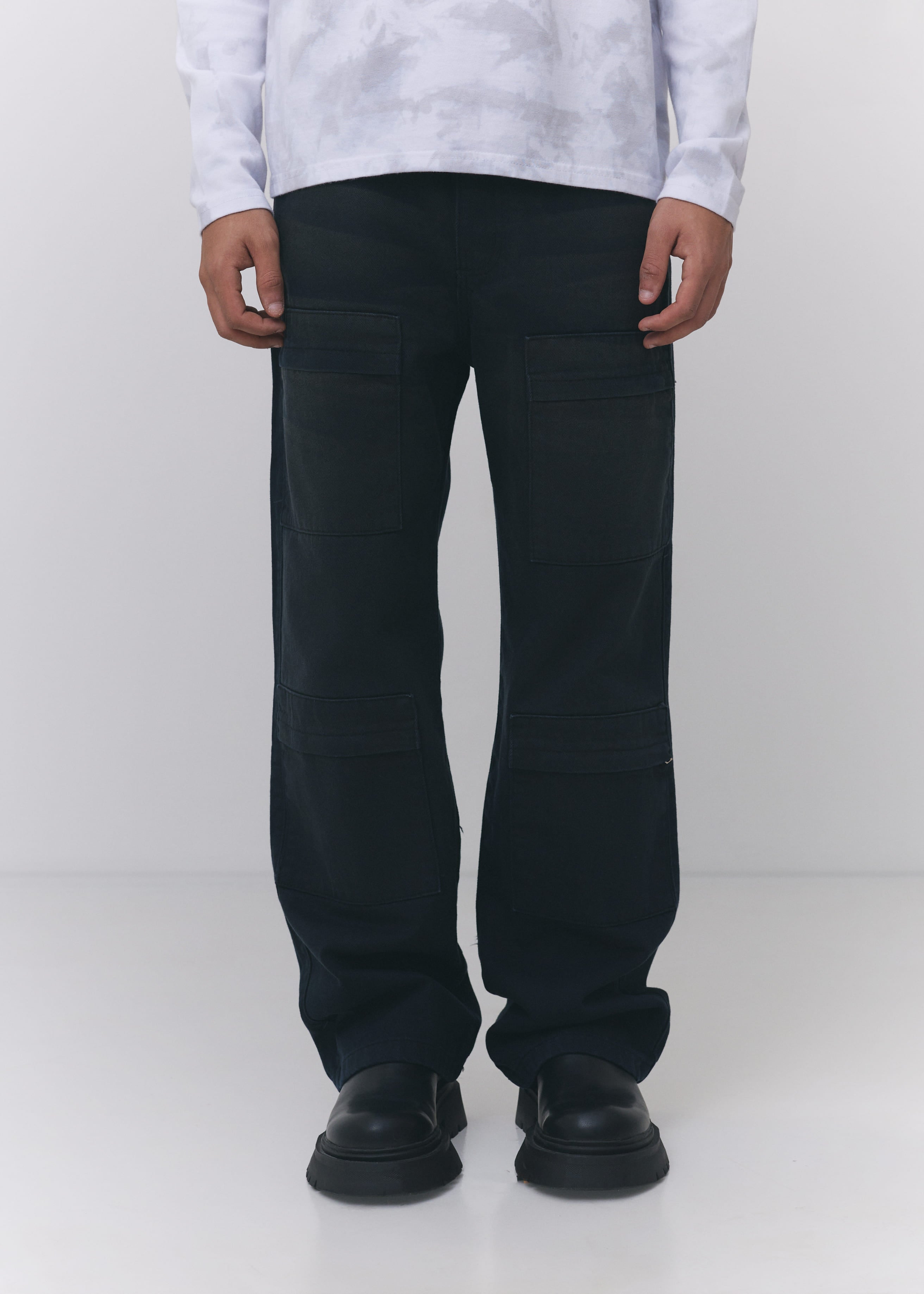 Calça Cargo Garré Washed Preta