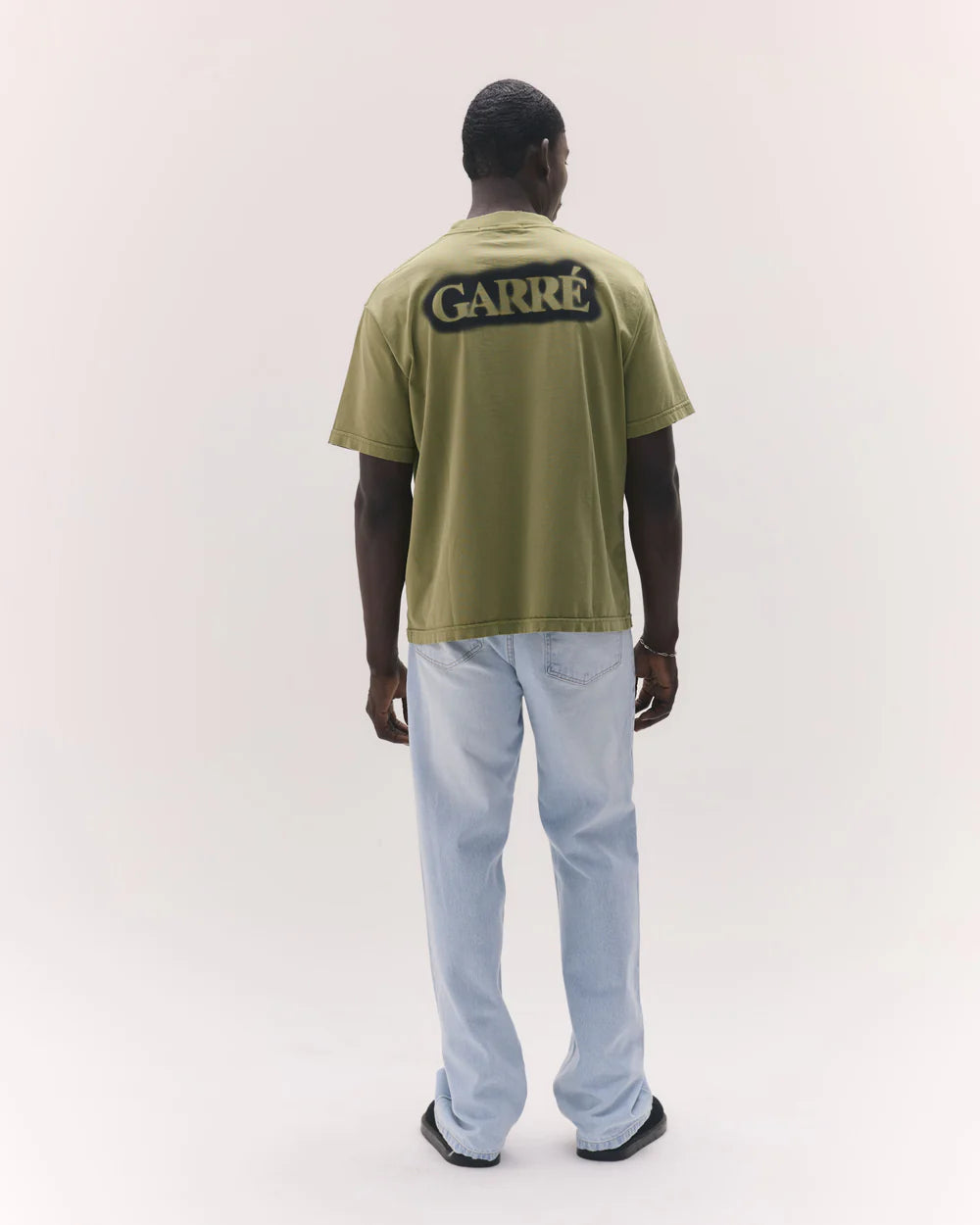 Camiseta Garré Disruptive Logo Militar Verde