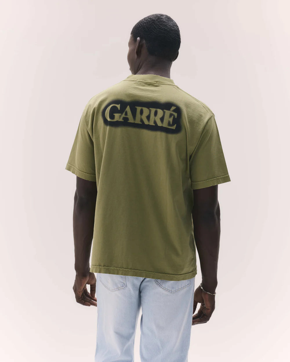 Camiseta Garré Disruptive Logo Militar Verde