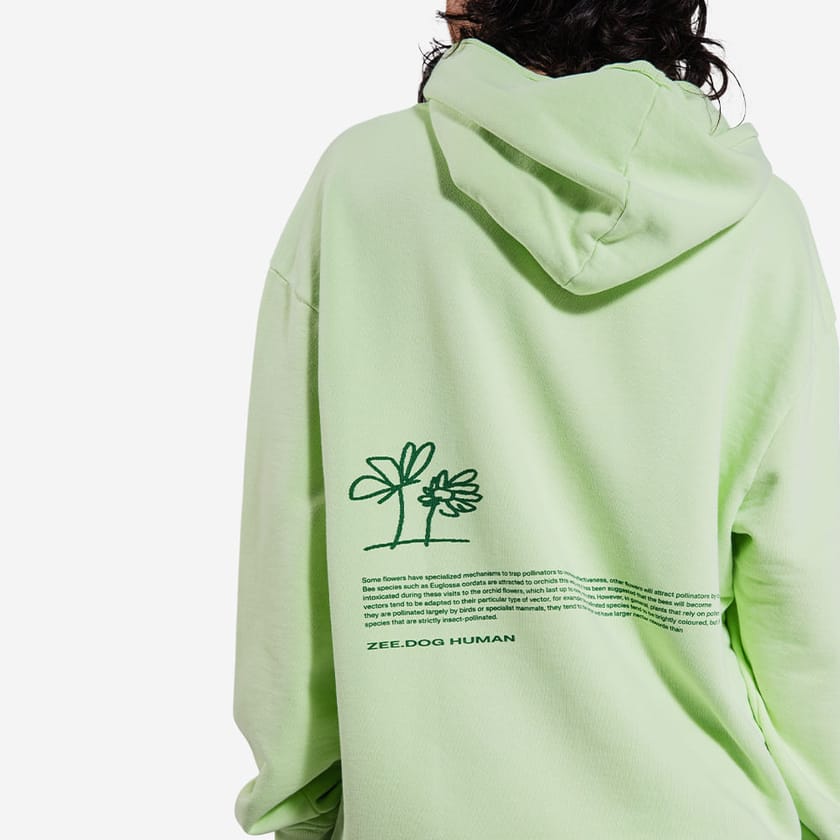 Casaco Zee Dog Hoodie Oversized Ordinary Lime