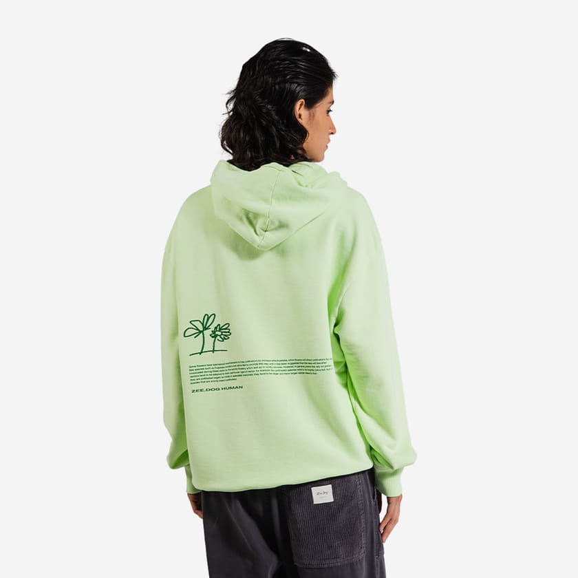 Casaco Zee Dog Hoodie Oversized Ordinary Lime