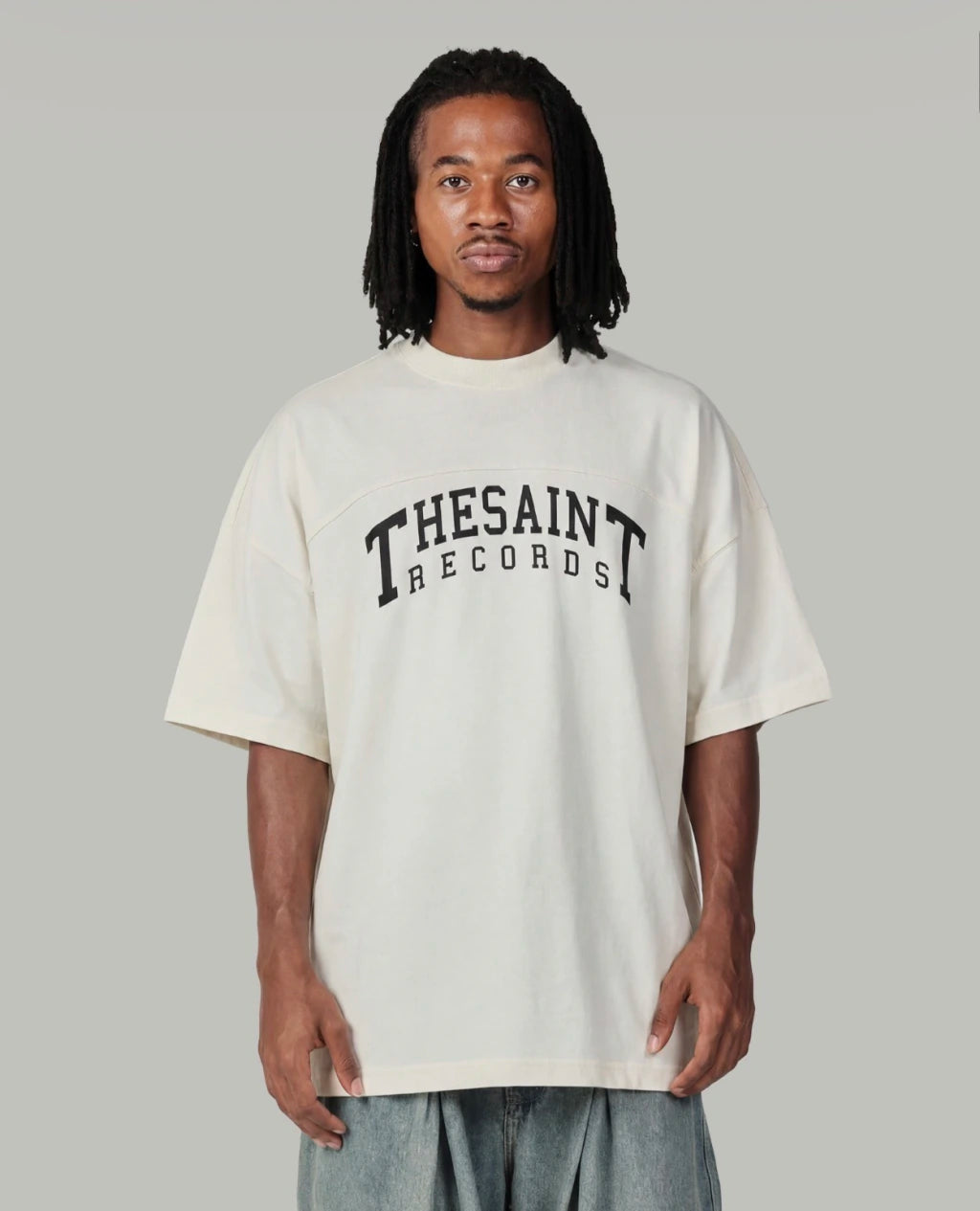 Camiseta TheSaint Records Grunge Branca