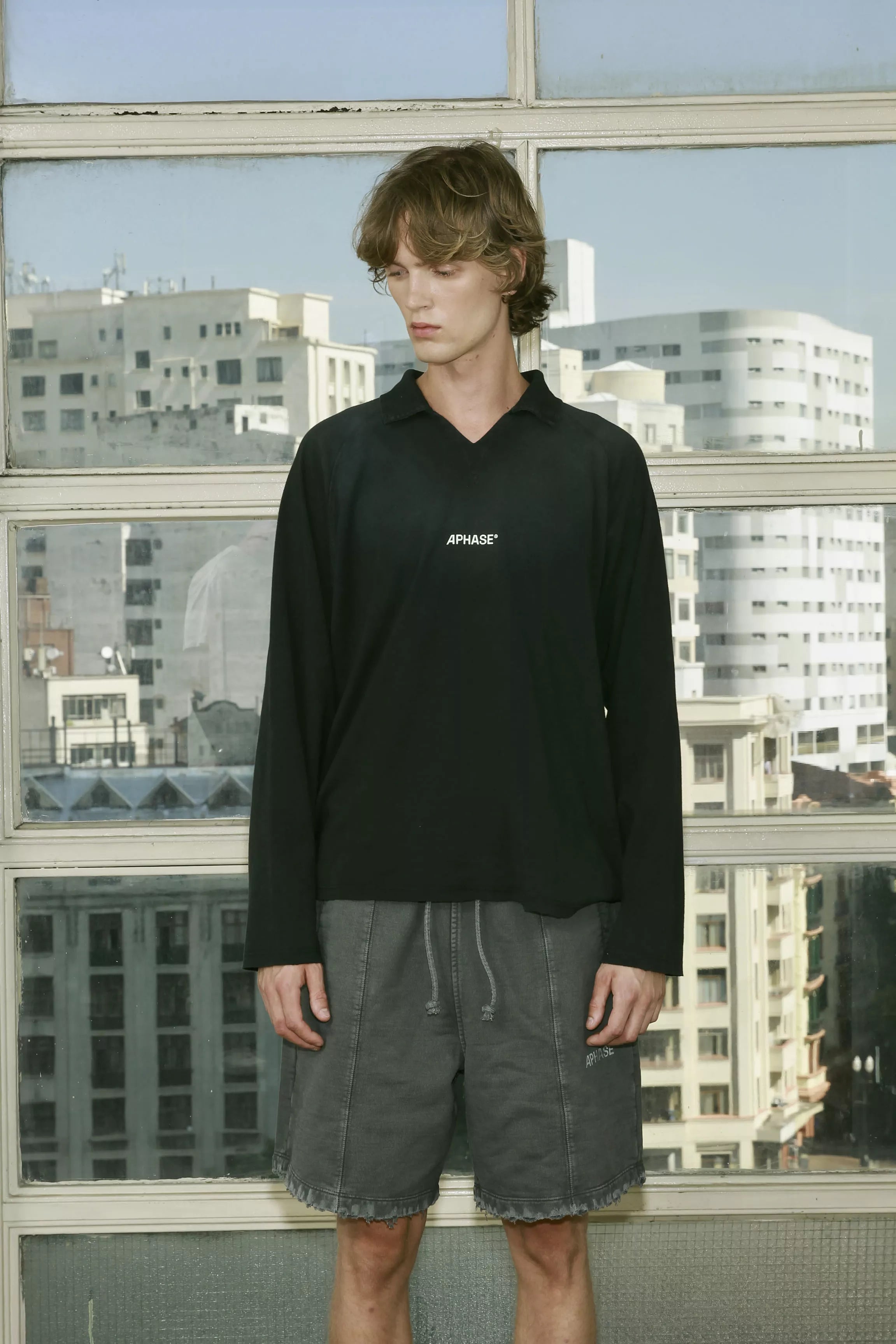 Polo Aphase Casual Petroleum