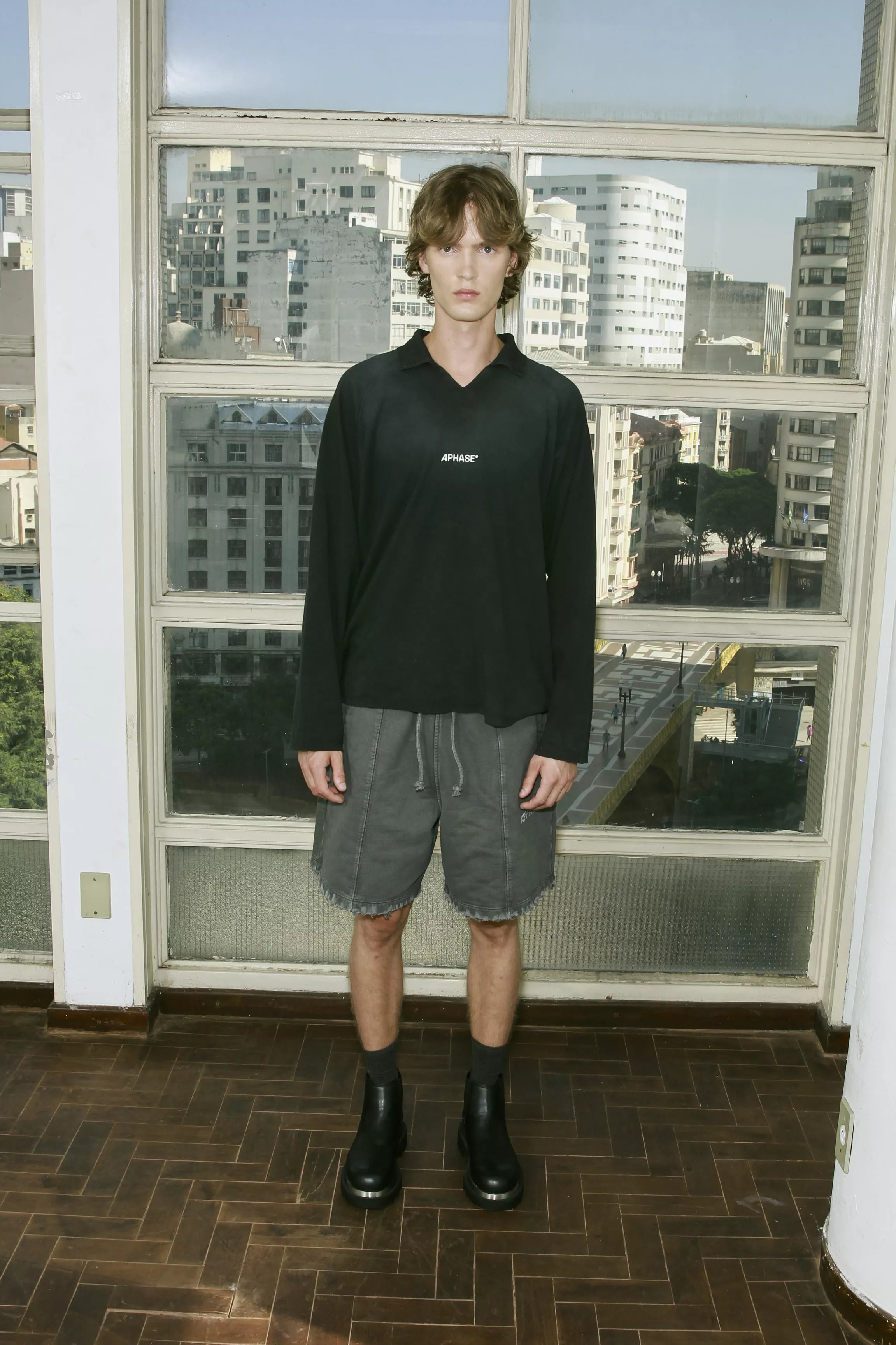 Polo Aphase Casual Petroleum