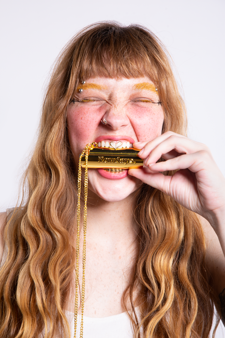 Porta Isqueiro Nowdays "El Fuego" Dourado