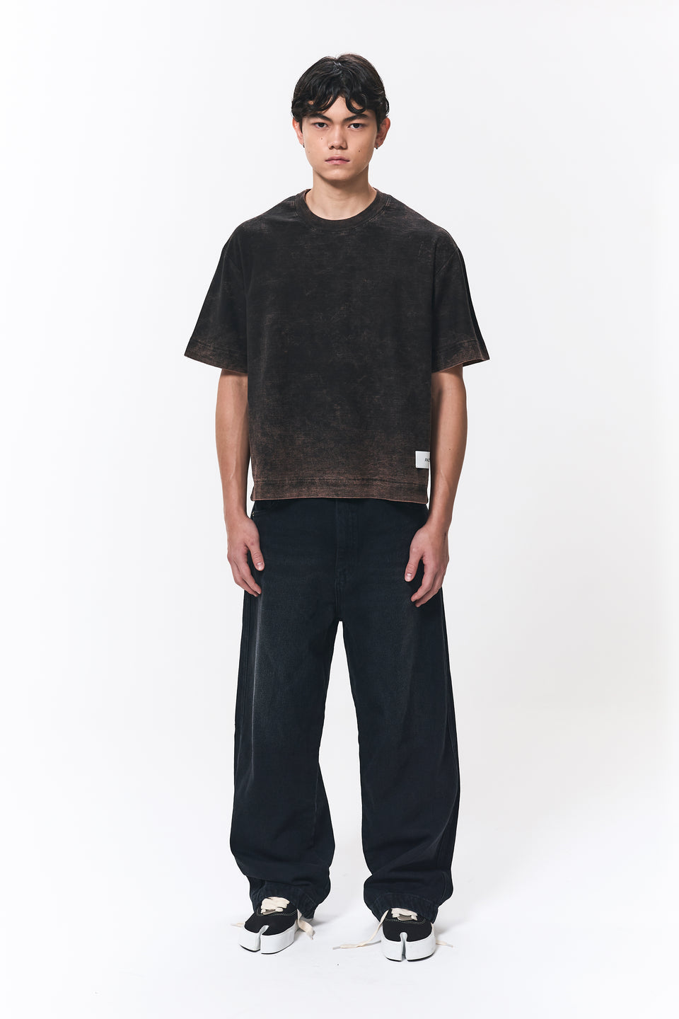 Camiseta Dupla Face Pace Pattern Marrom