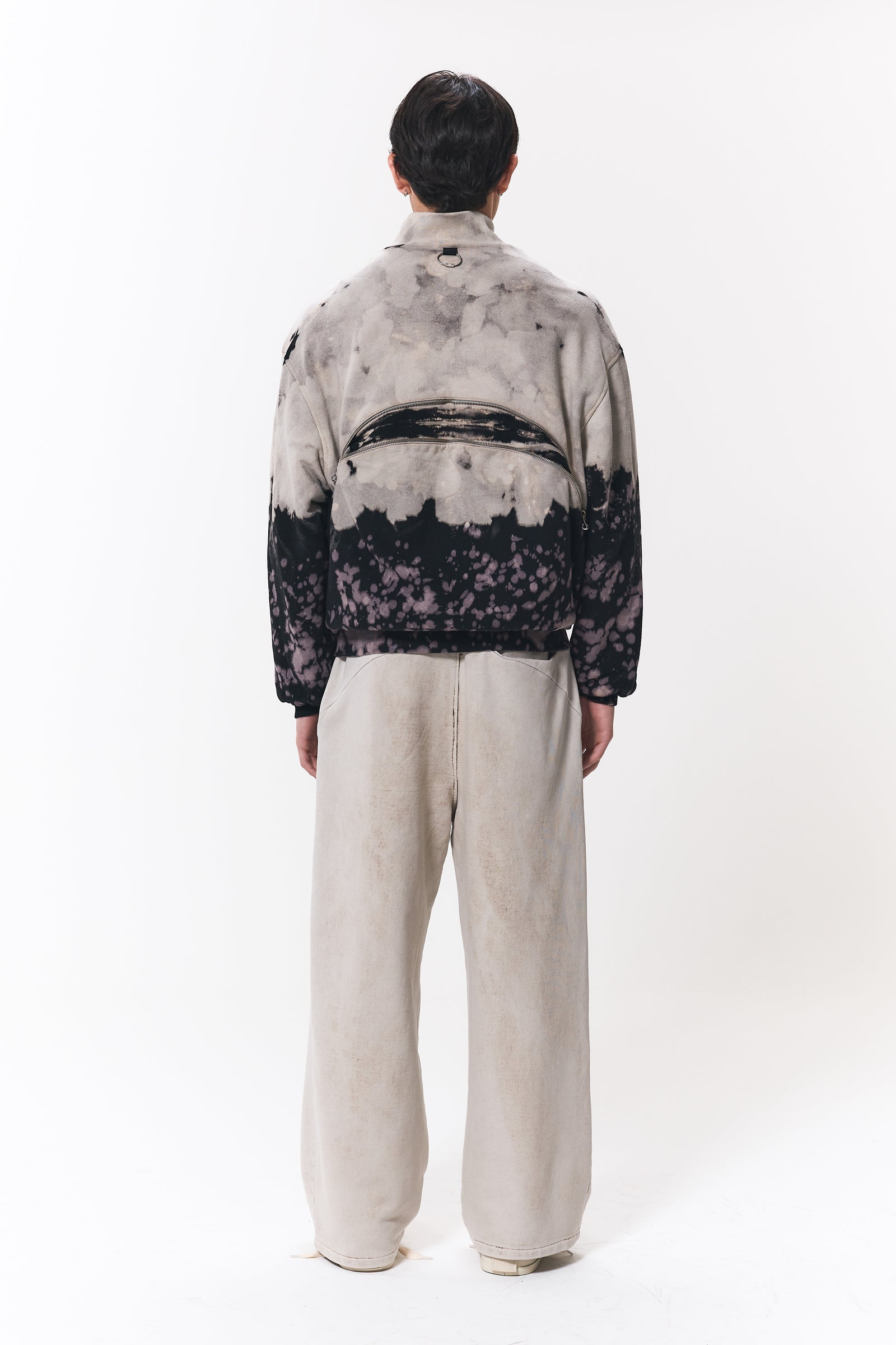 Jaqueta Dupla Face Pace Sweat Funnel Acid Cinza