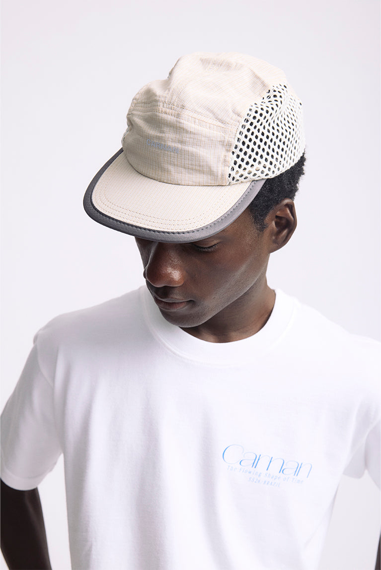 Boné Carnan Xadrez Mesh Bege