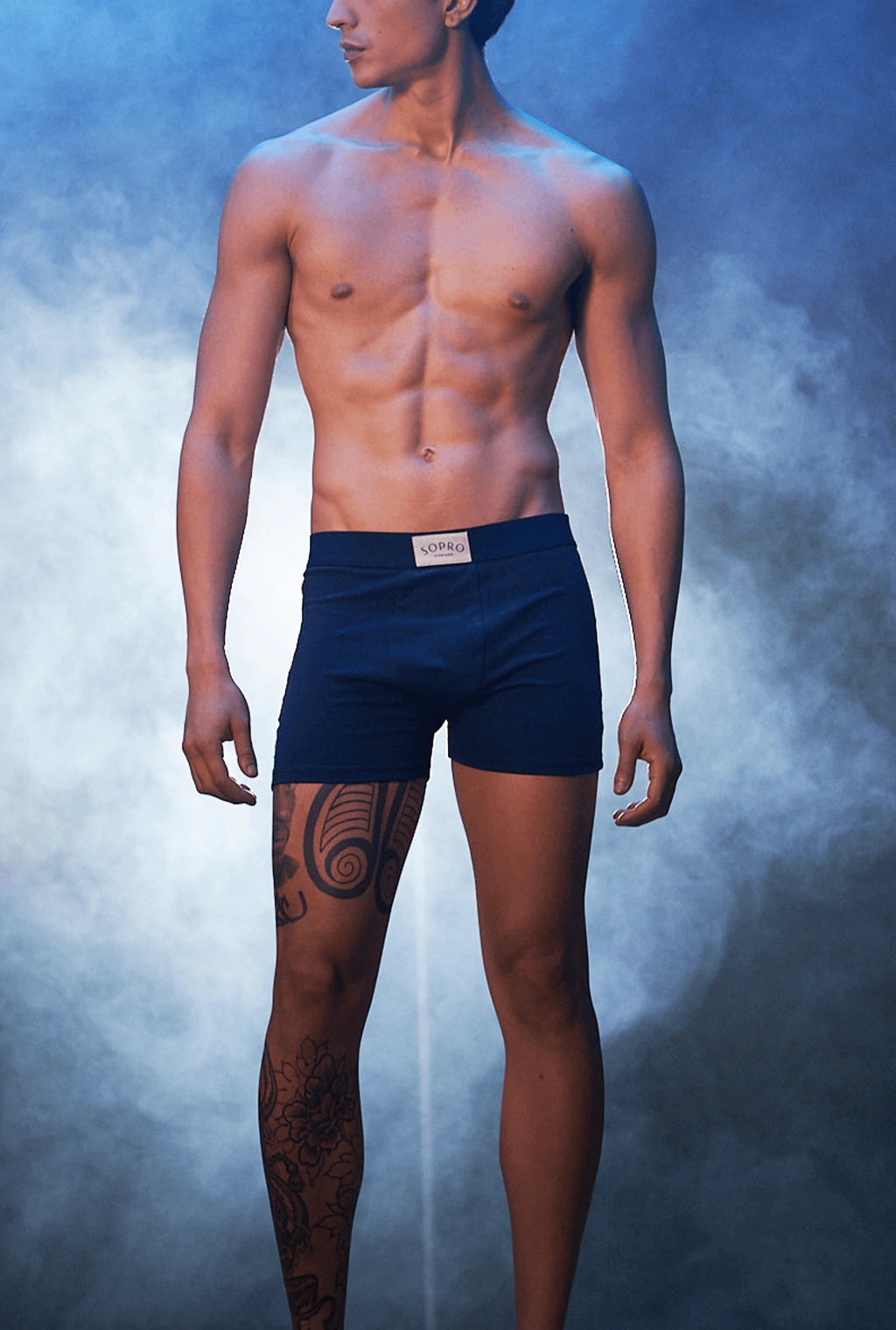 Cueca Sopro Soft Boxer Azul Marinho