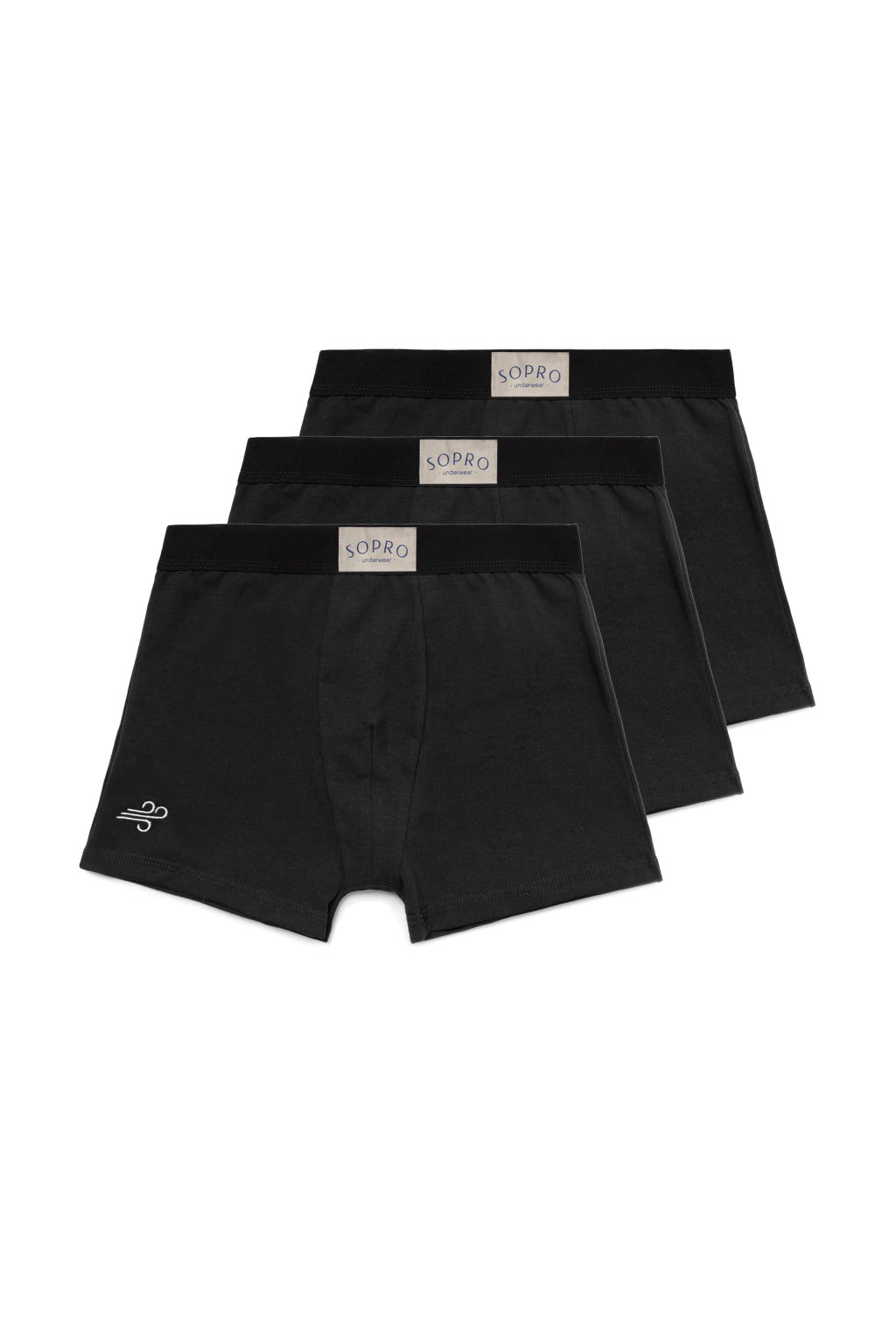 Pack Cuecas Sopro Soft Boxer Preta