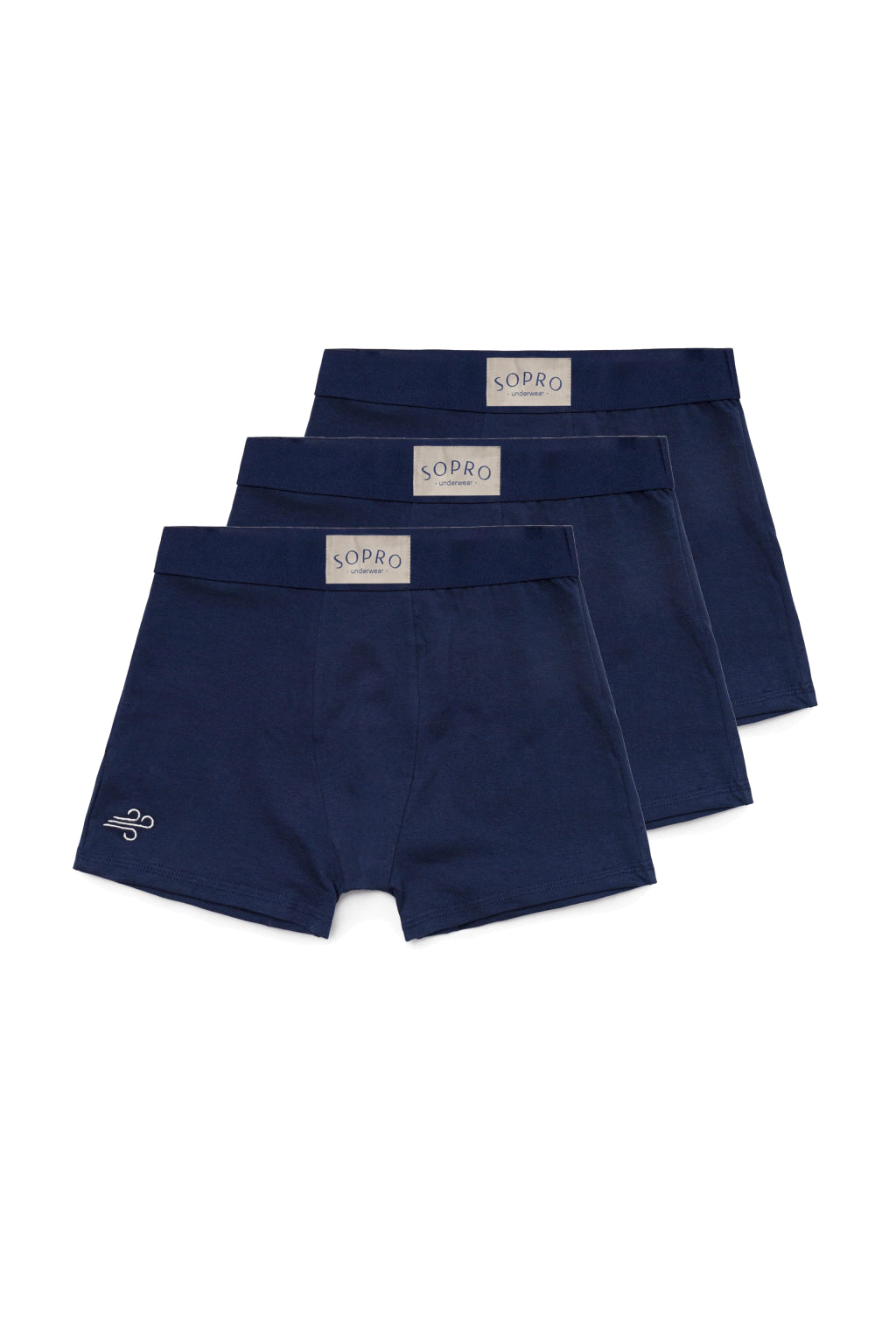 Pack Cuecas Sopro Soft Boxer Azul Marinho