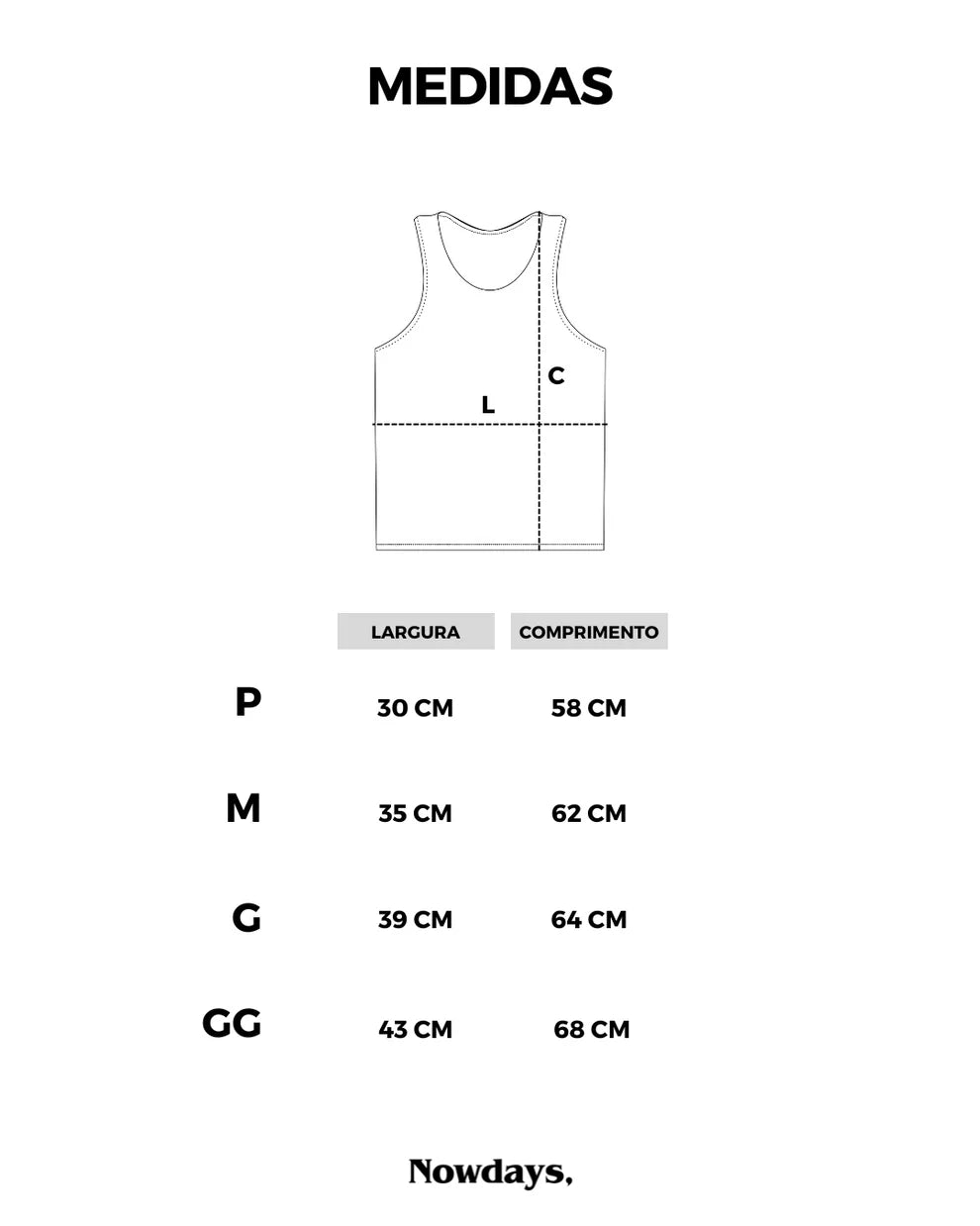 Regata Masculina Nowdays Essentials Preta