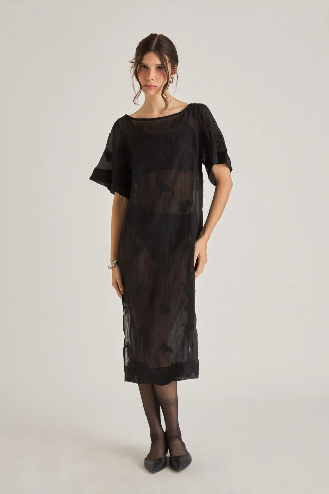 Vestido Layering Tansu Alisso Preto