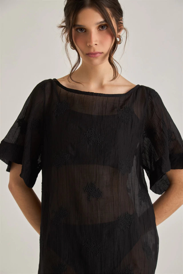 Vestido Layering Tansu Alisso Preto