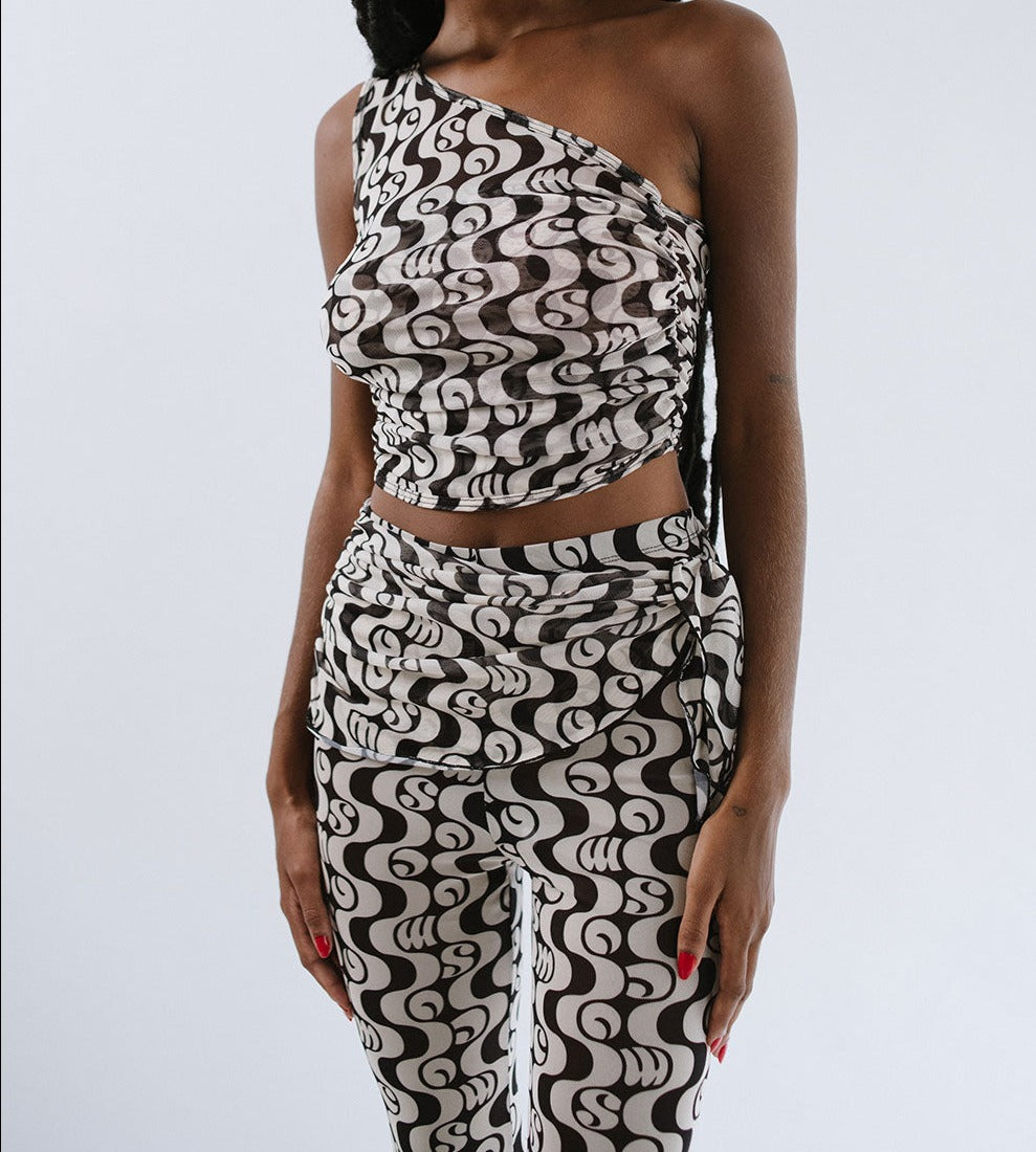 Calça Tule Nin Orla Preto