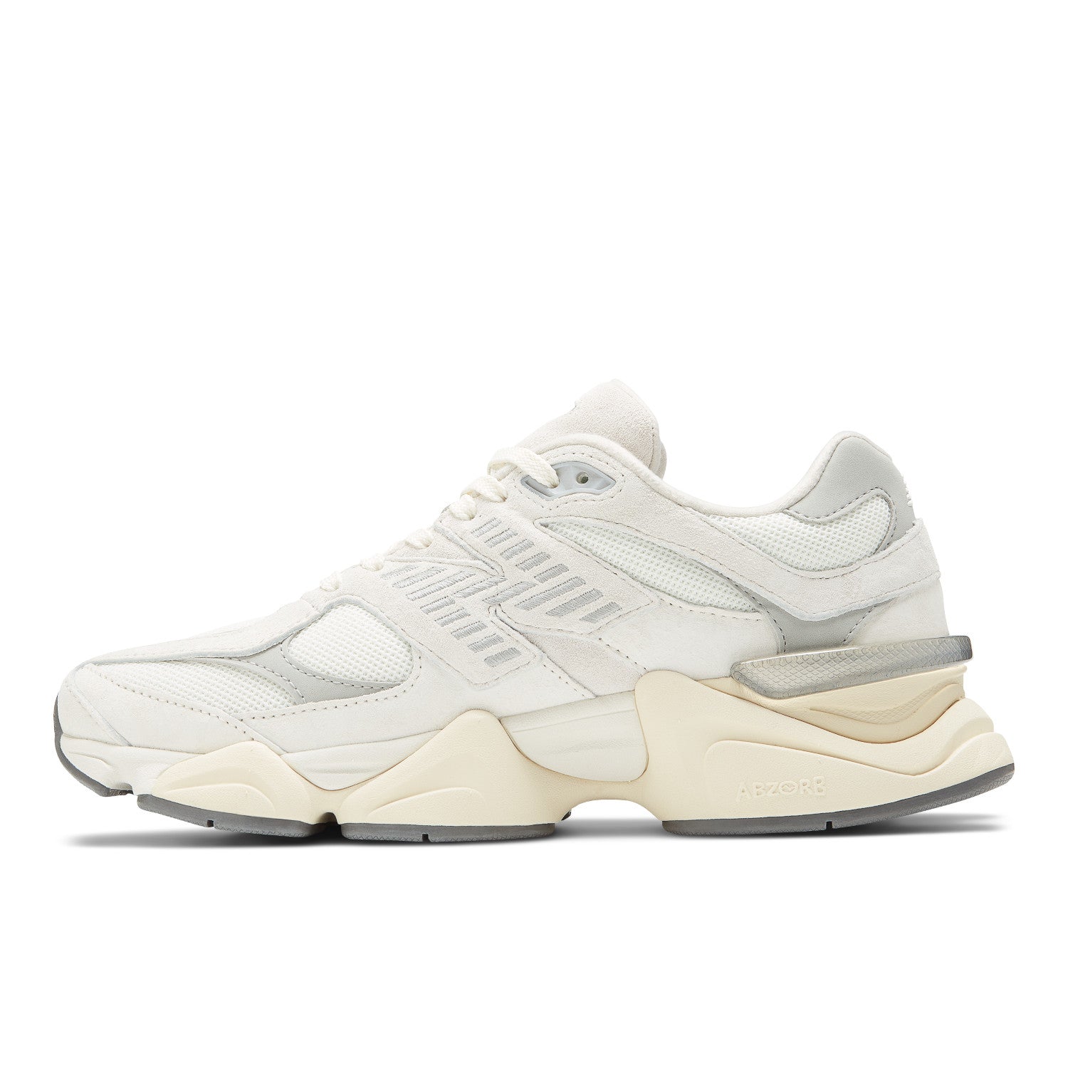 Tênis New Balance 9060 Unissex Branco e Prata