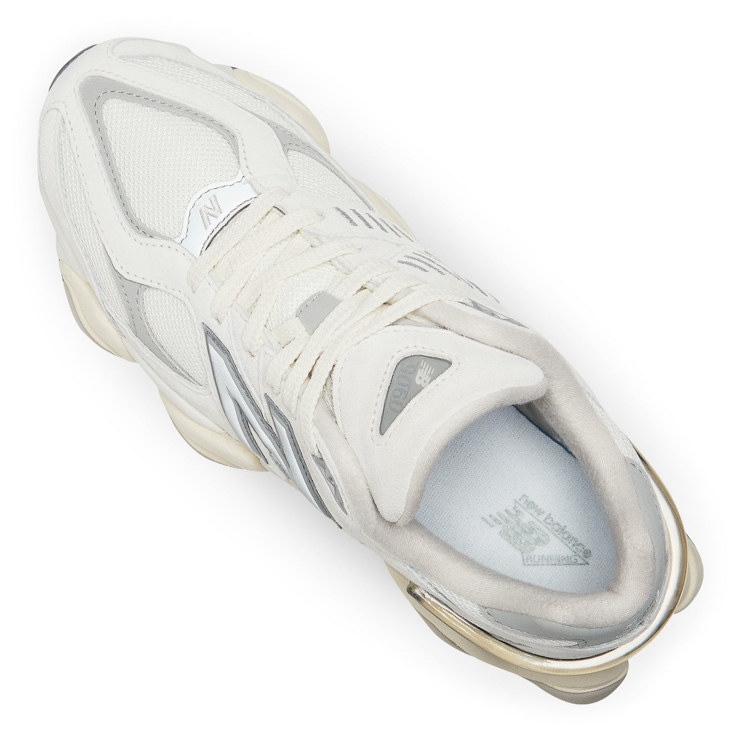 Tênis New Balance 9060 Unissex Branco e Prata