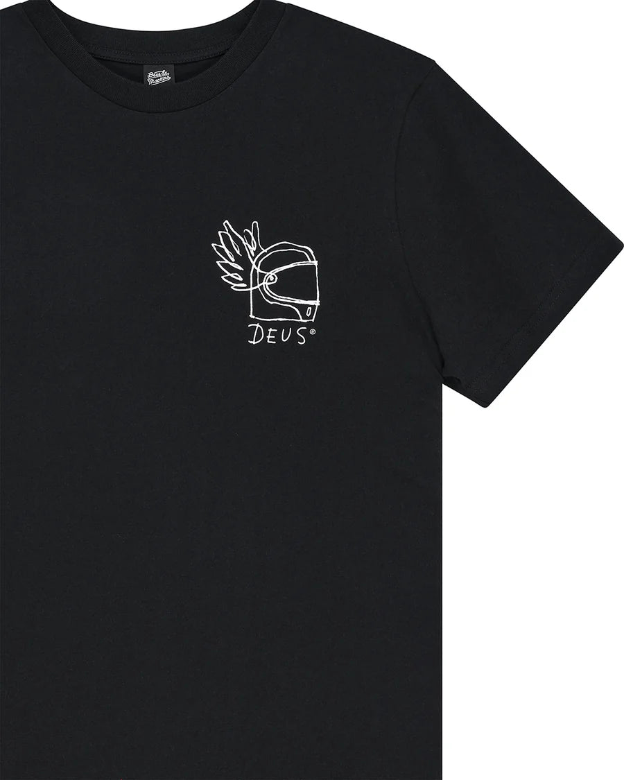 Camiseta Deus Ex Machina Harajuku Helmet Preta