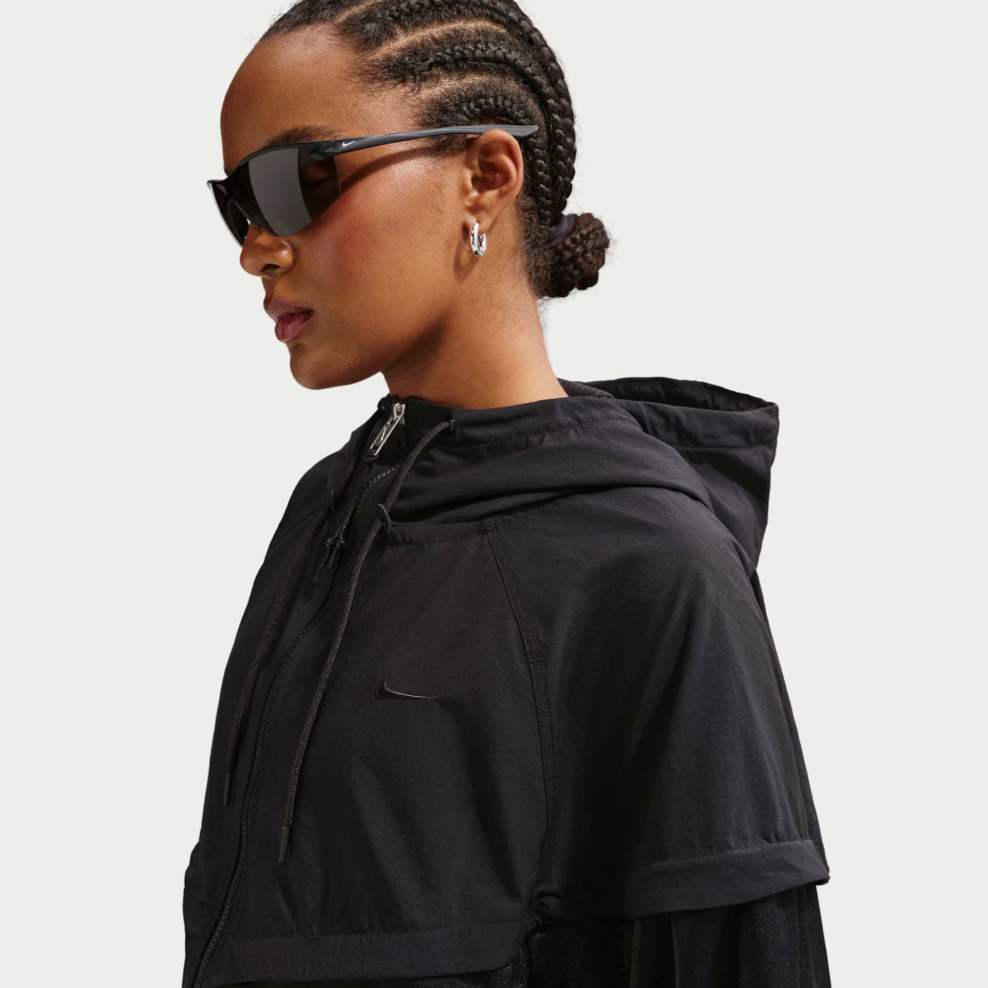 Jaqueta Nike Sportswear Oversized Windrunner Preto
