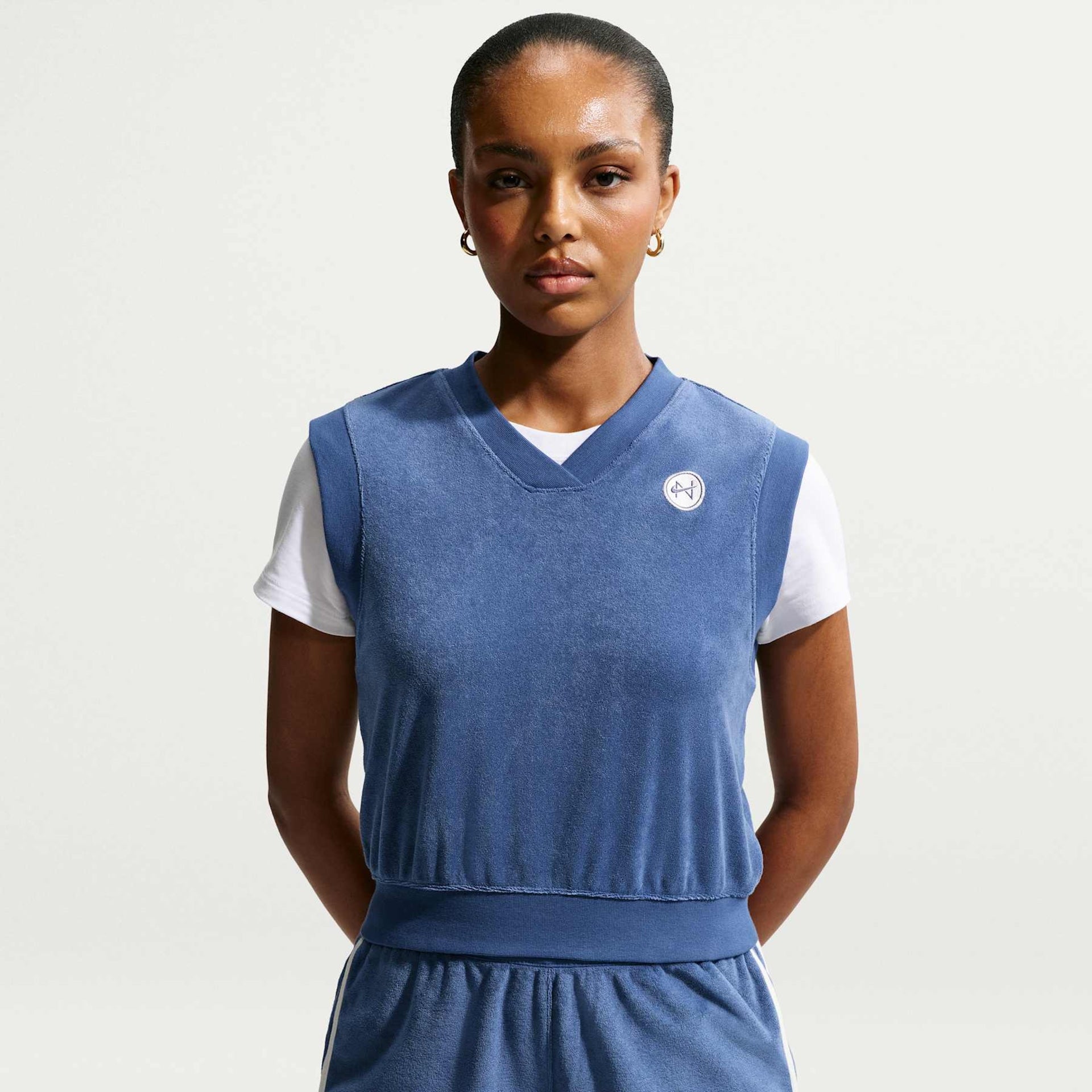 Colete Nike Sportswear Chill Terry Azul