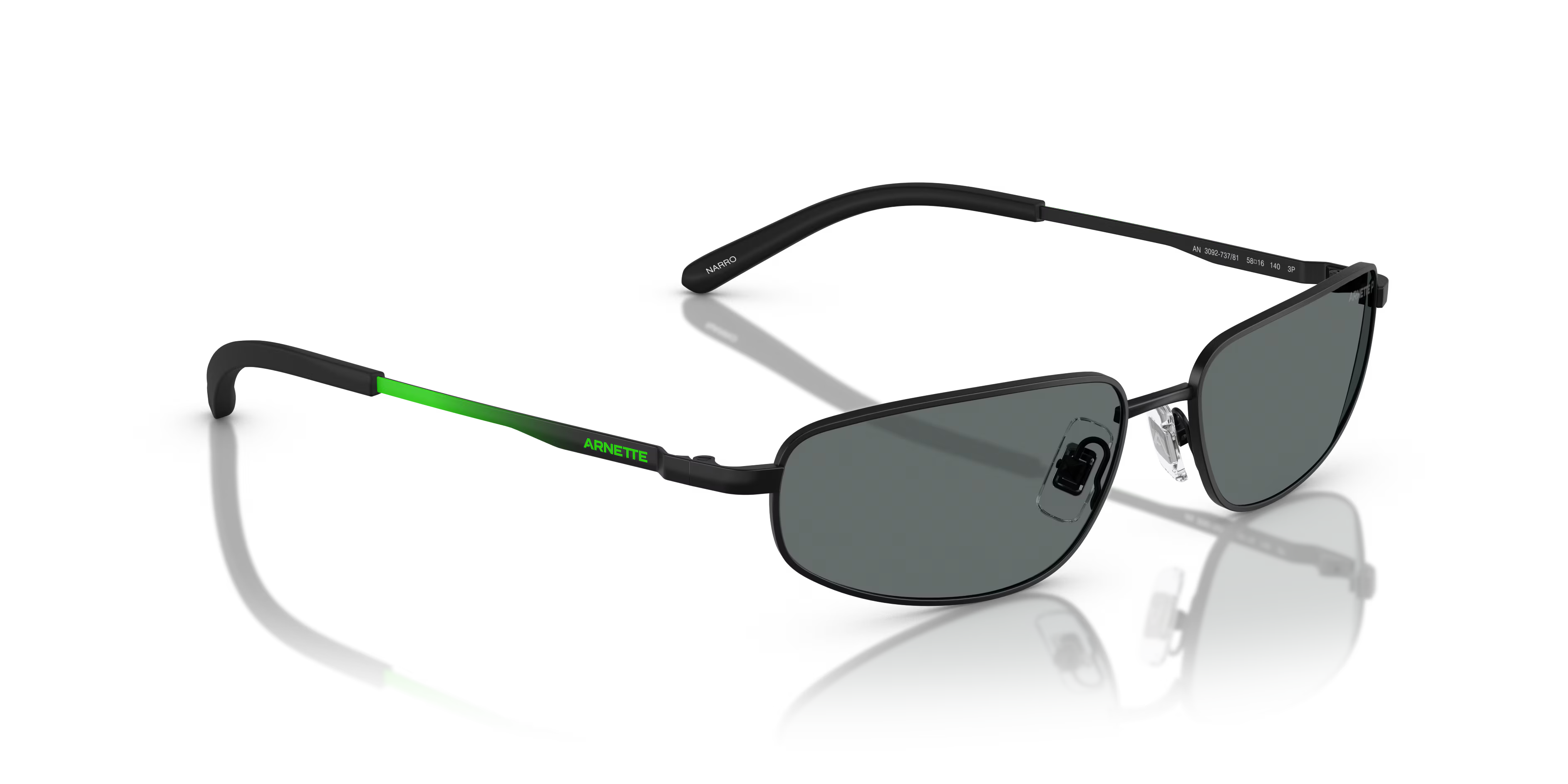 Óculos de Sol Arnette Narro Matte Black Dark Grey