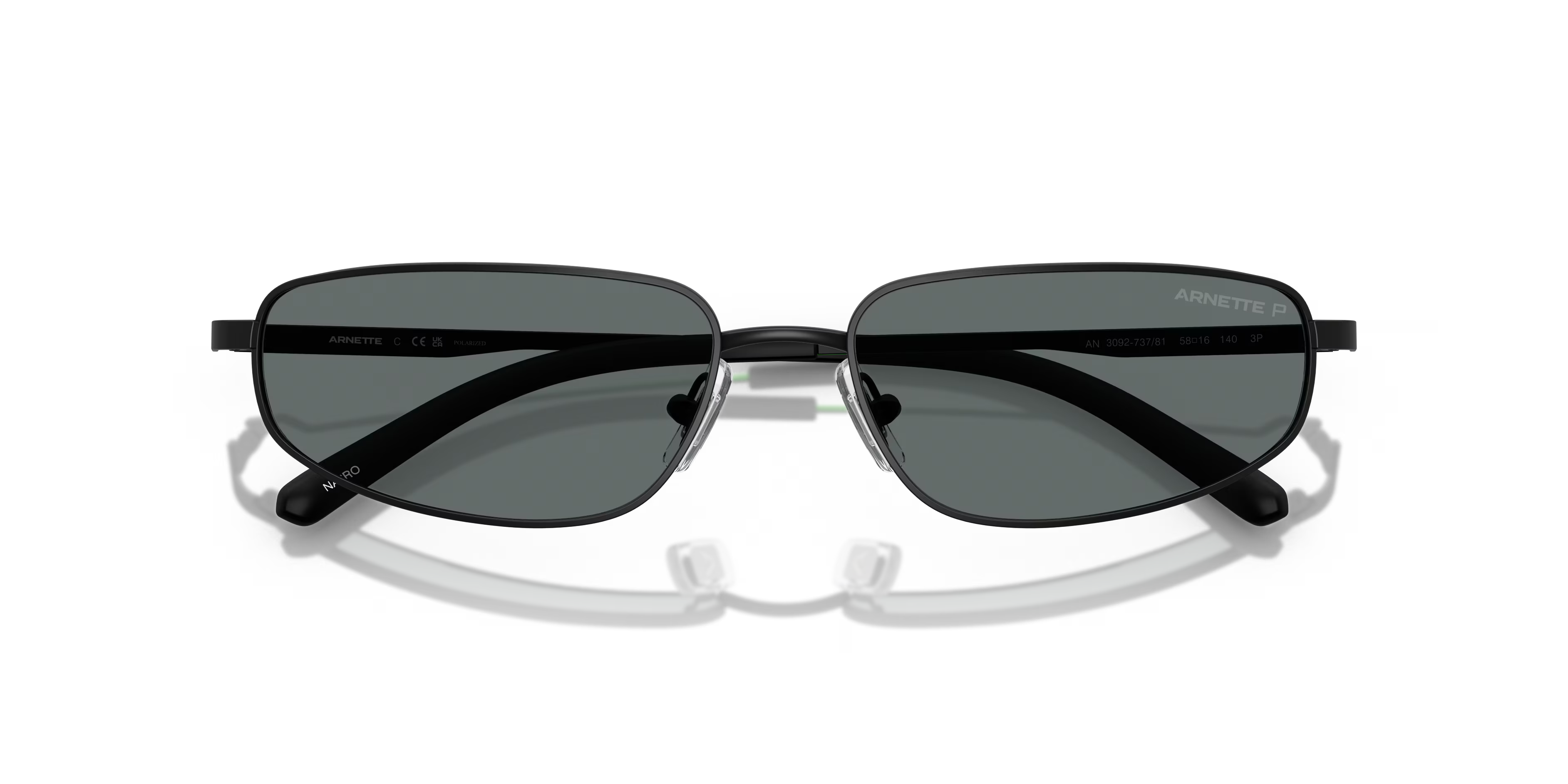 Óculos de Sol Arnette Narro Matte Black Dark Grey