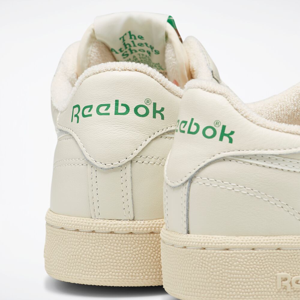 Tênis Couro Reebok Club C 85 Vintage Unissex Branco