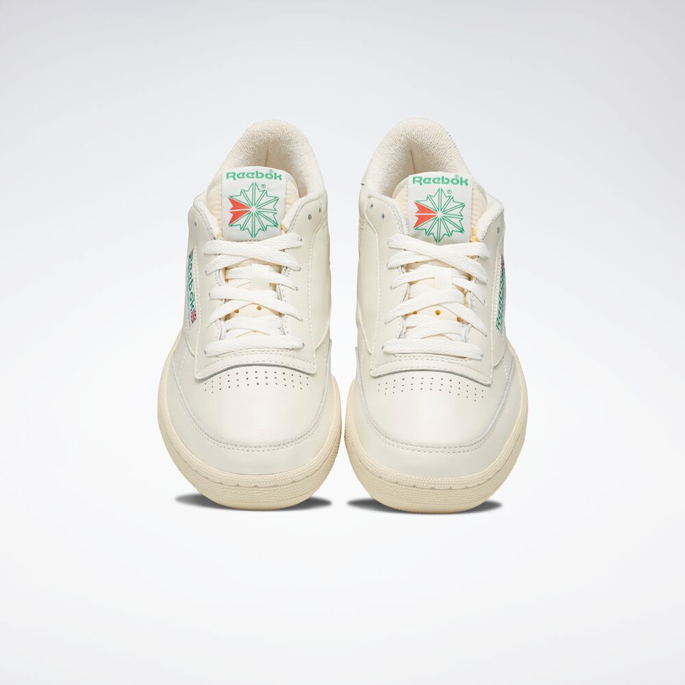 Tênis Couro Reebok Club C 85 Vintage Unissex Branco