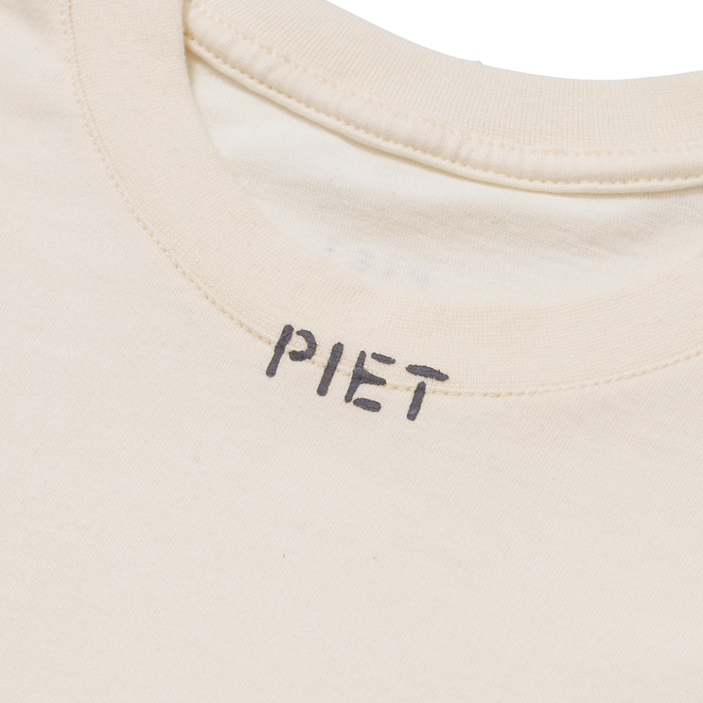 Camiseta Regular Piet Stamped Logo Branco