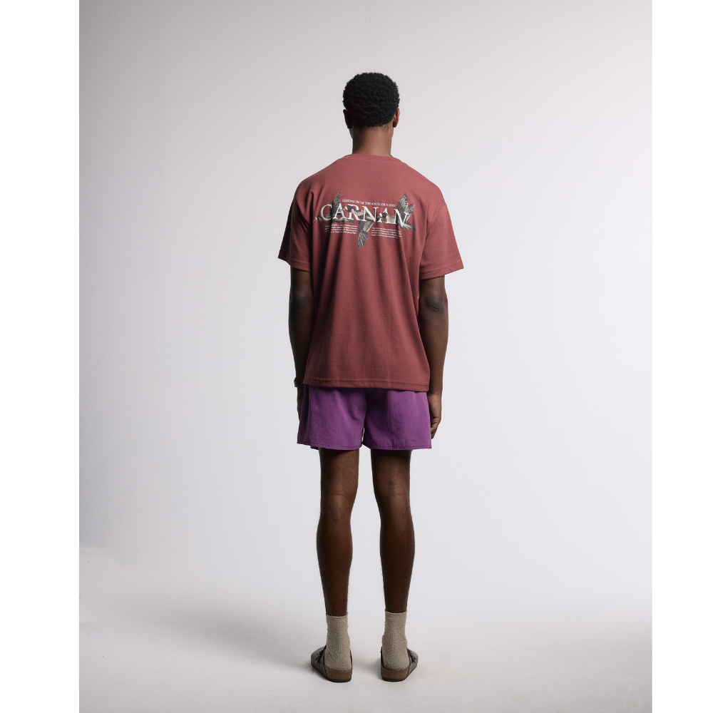 Camiseta Heavy Carnan Ducks Vermelho Bordô