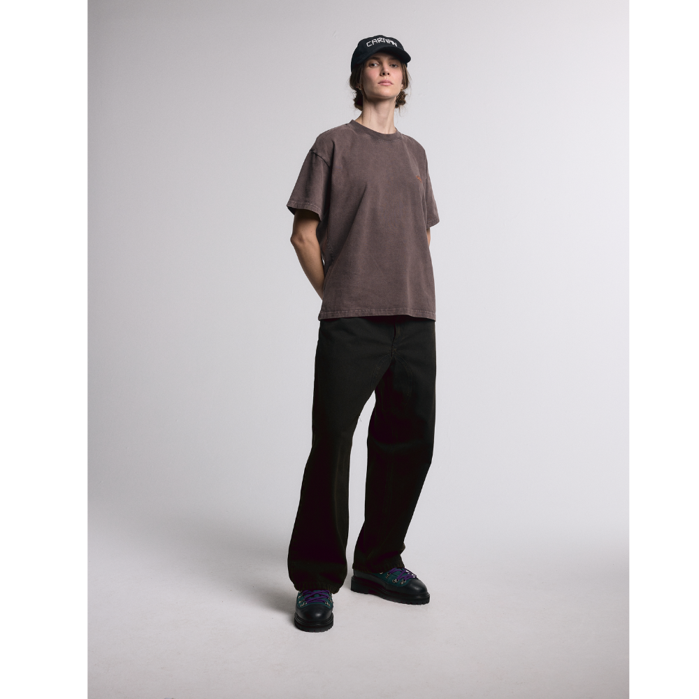 Calça Carnan Twill Marrom Estonado