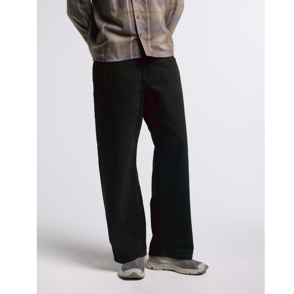 Calça Carnan Twill Marrom Estonado