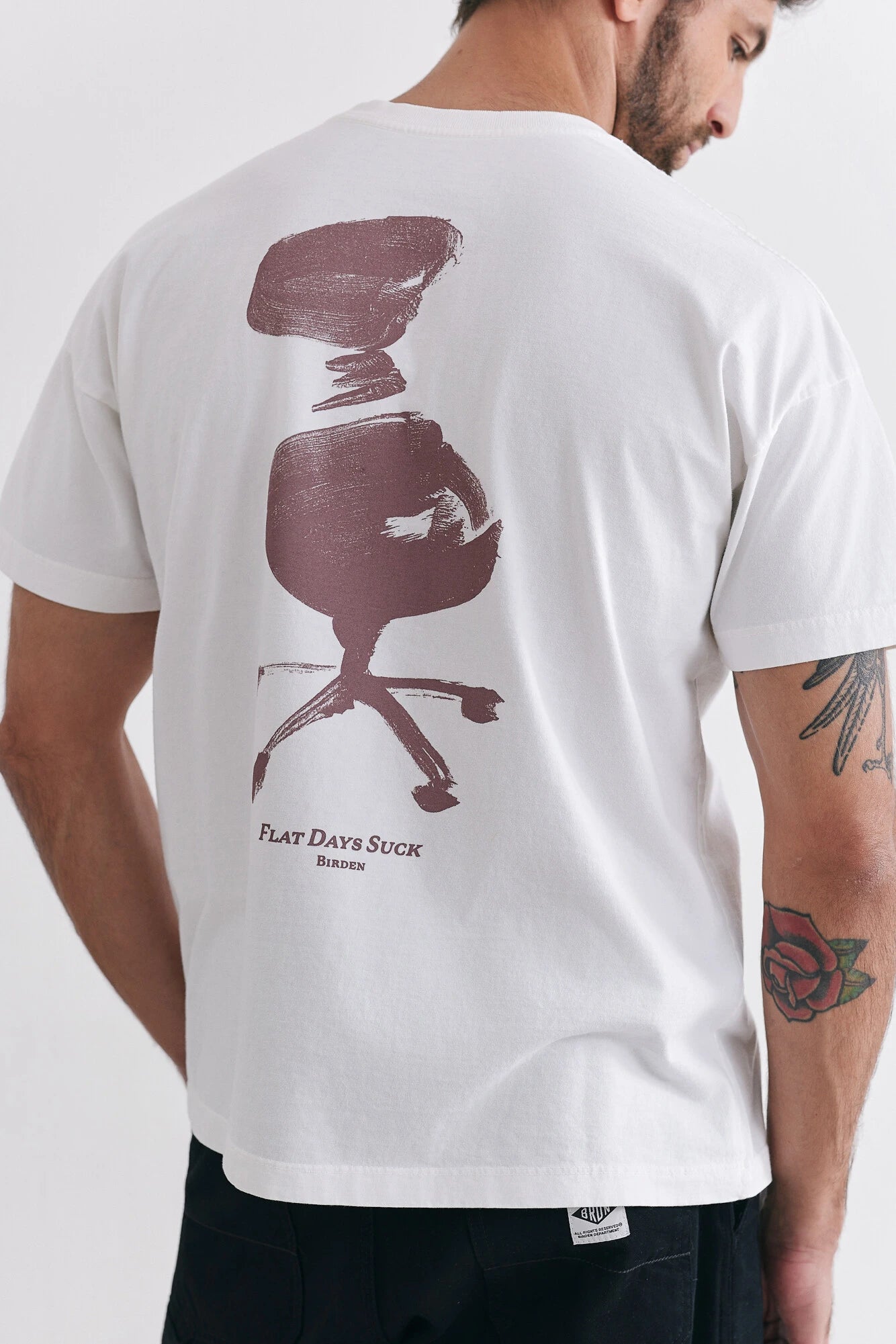 Camiseta Birden Boxy Flat Days Branca