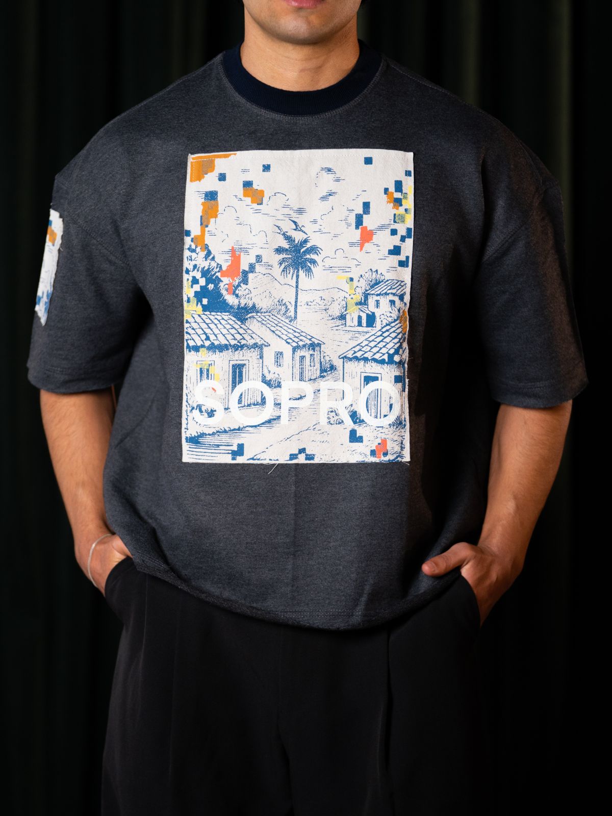 Camiseta Boxy Sopro Casitas