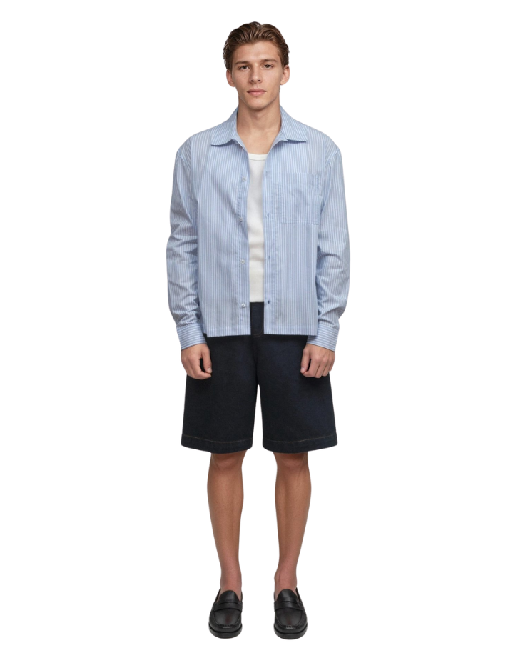 Bermuda Baggy Jeans Saint Studio Preta