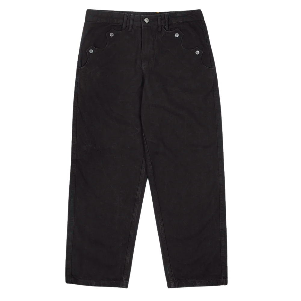 Calça Jeans Barra Crew Clássica Preta