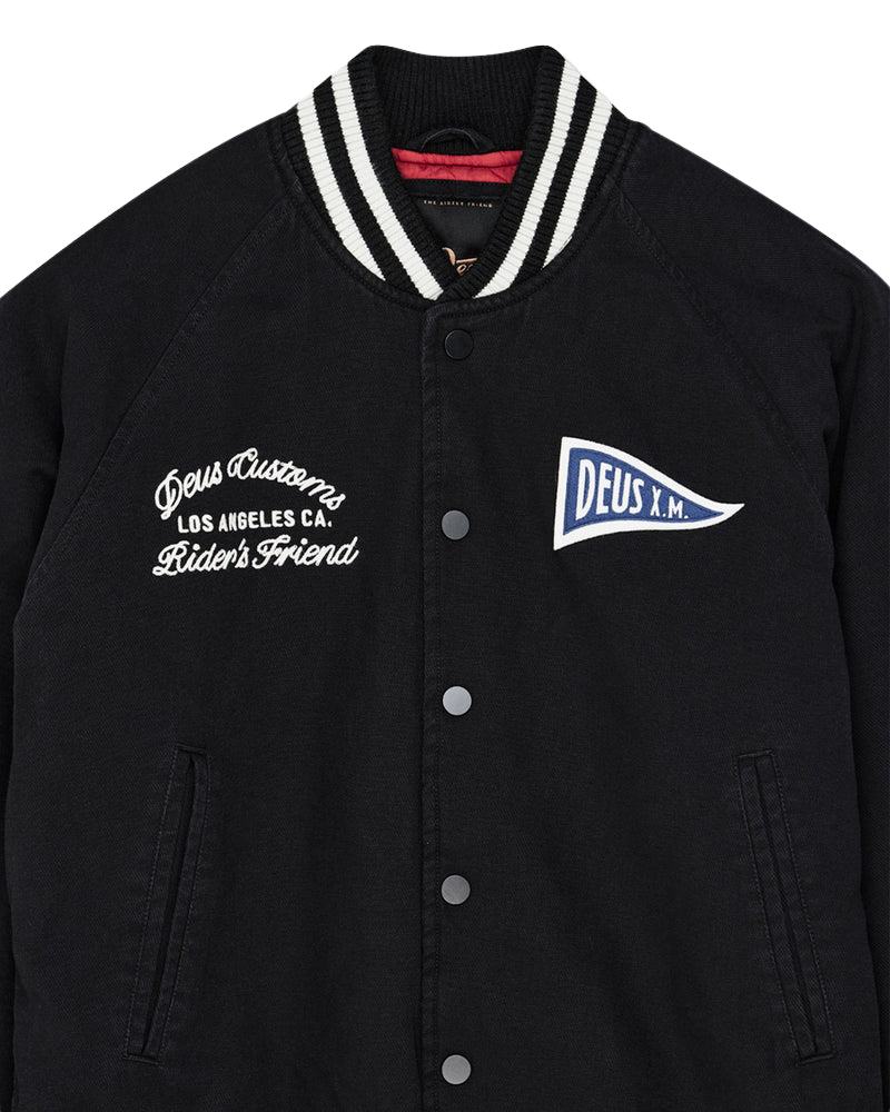 Jaqueta Bomber Deus Ex Machina Stadium Preta