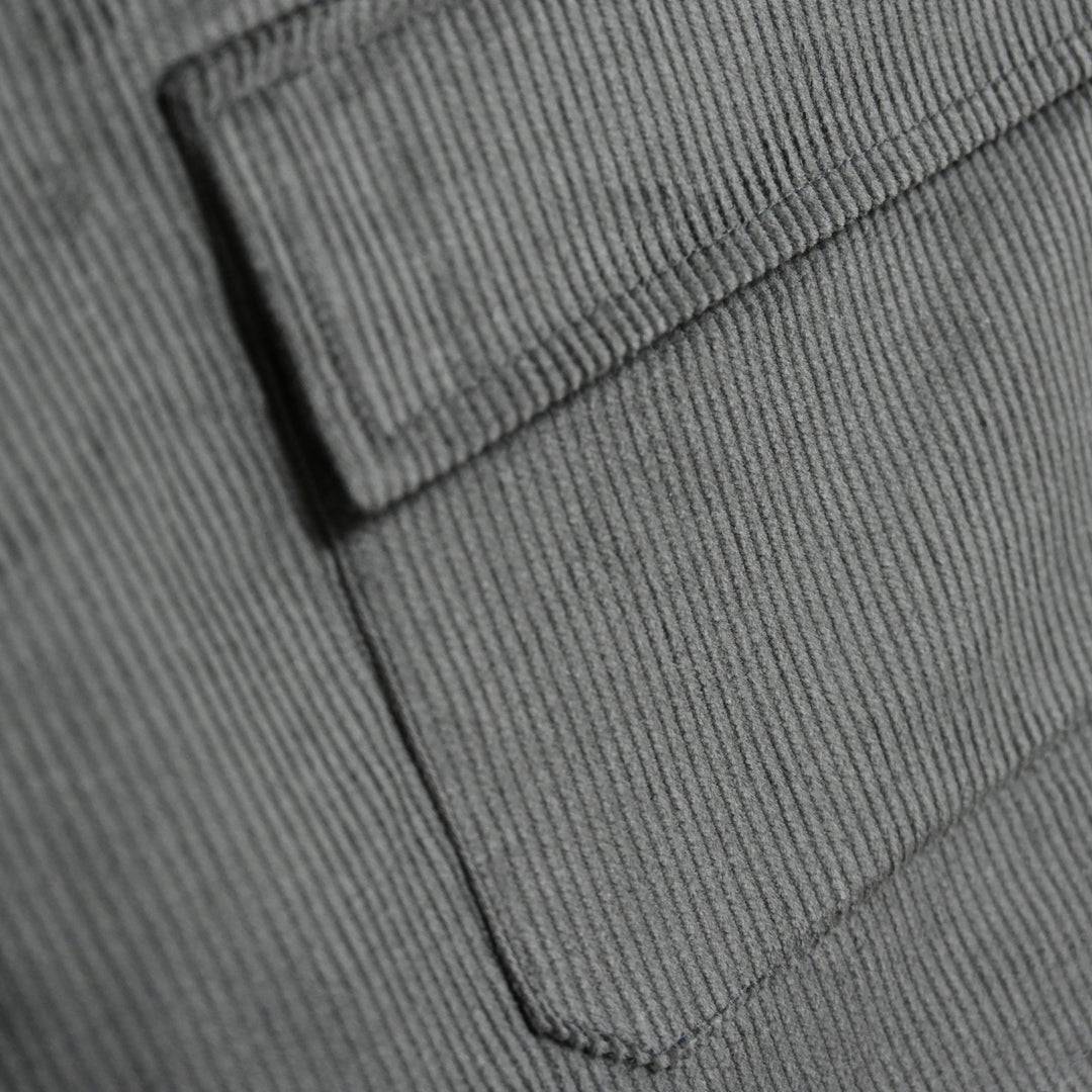 Shorts Sow Cotelê Baggy Corduroy Cinza