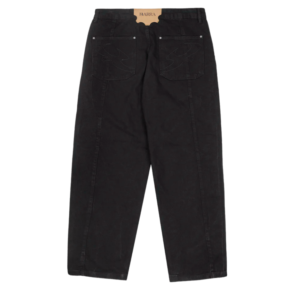 Calça Jeans Barra Crew Clássica Preta