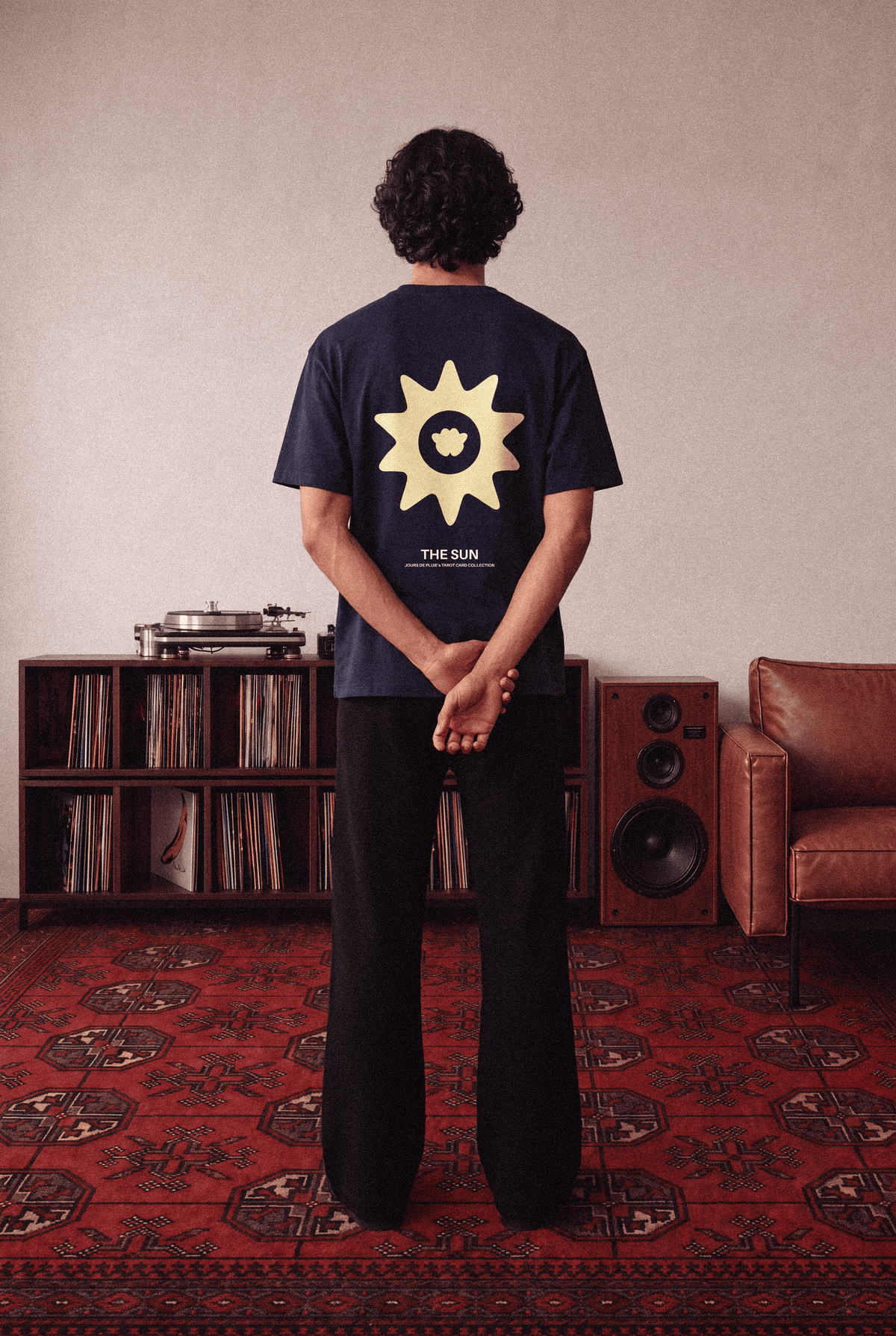 Camiseta Jours de Pluie The Sun Tee Azul Marinho