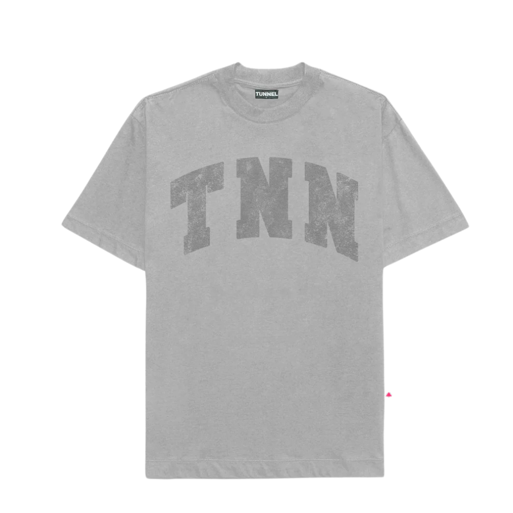 Camiseta Tunnel Oversized Monocromática TNN Cinza