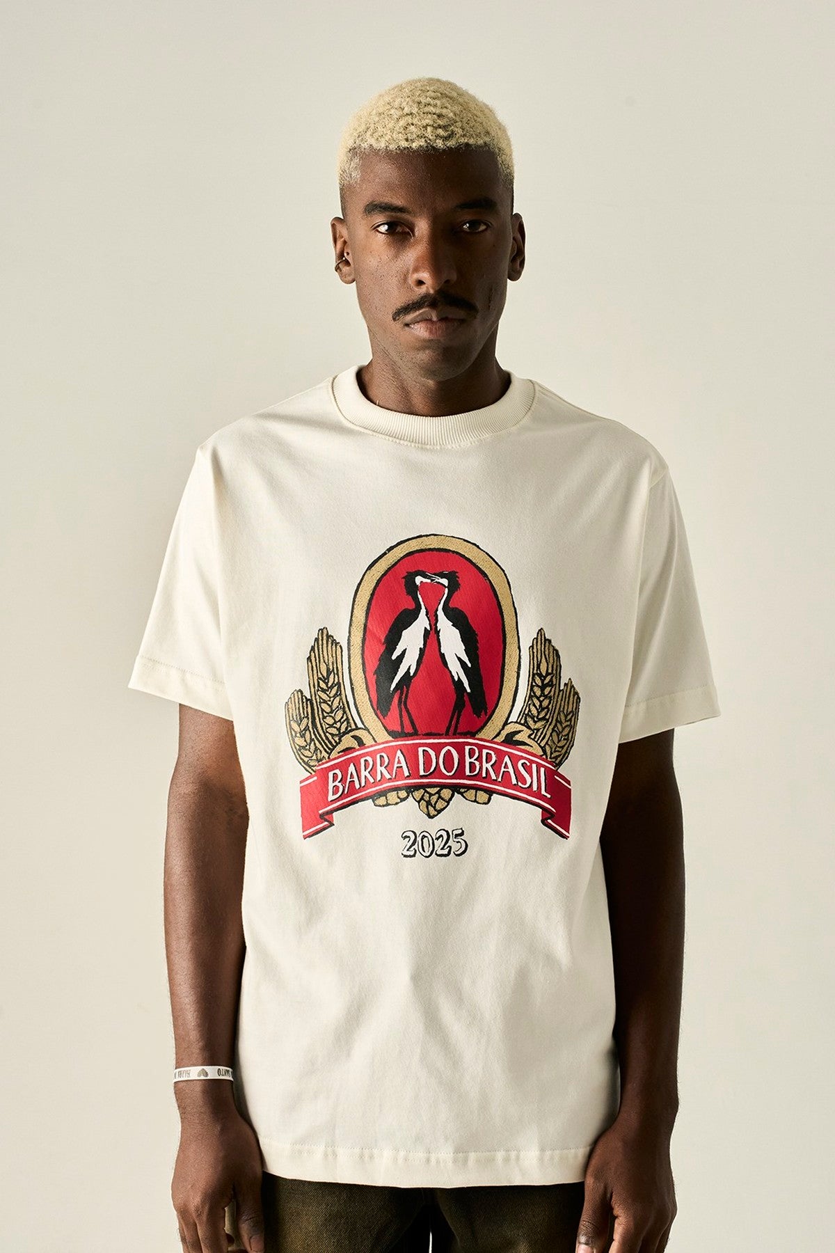 Camisa Barra Crew do Brasil Souvenir Off White