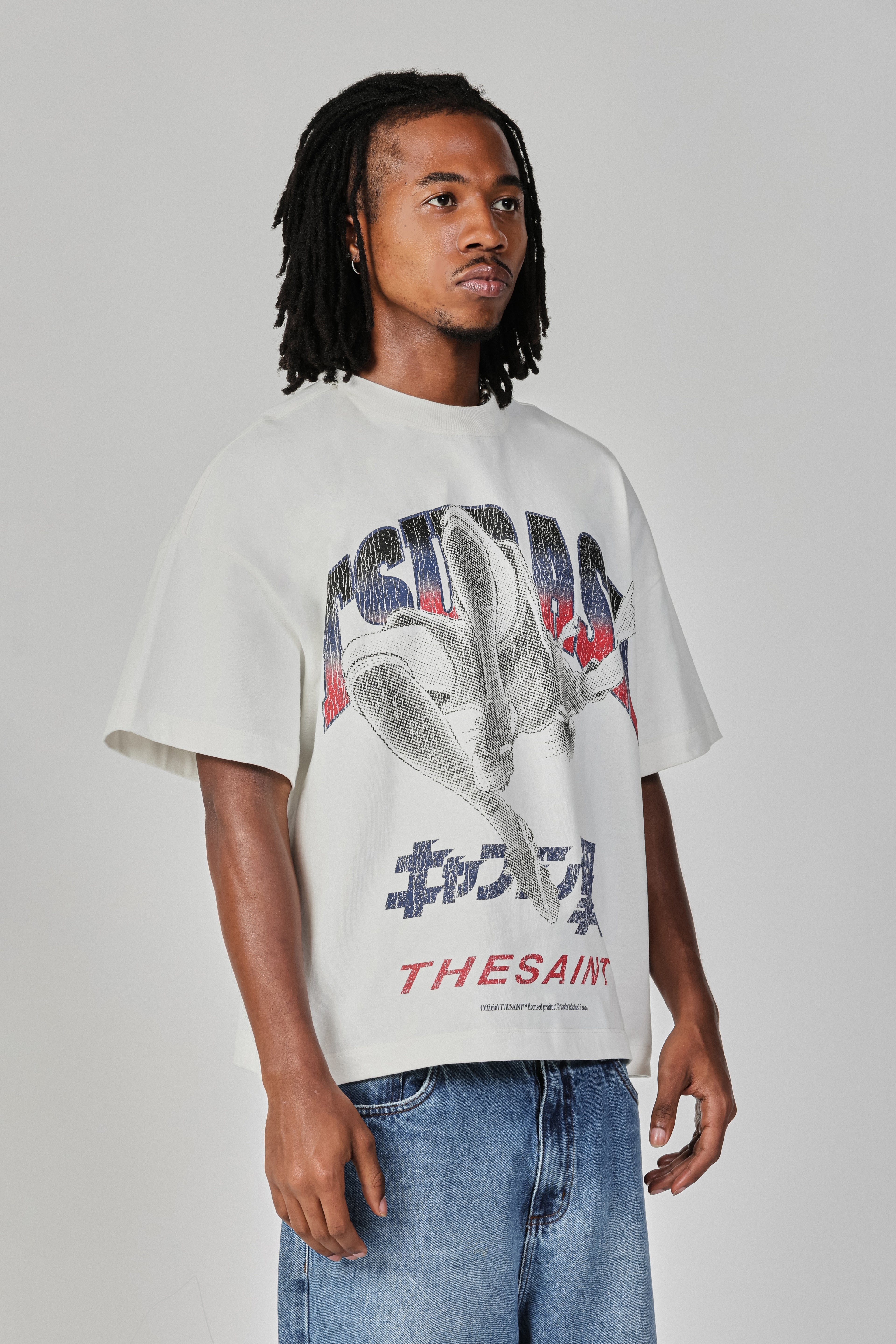 Camiseta The Saint Big Overhead Kick Tsubasa Branca