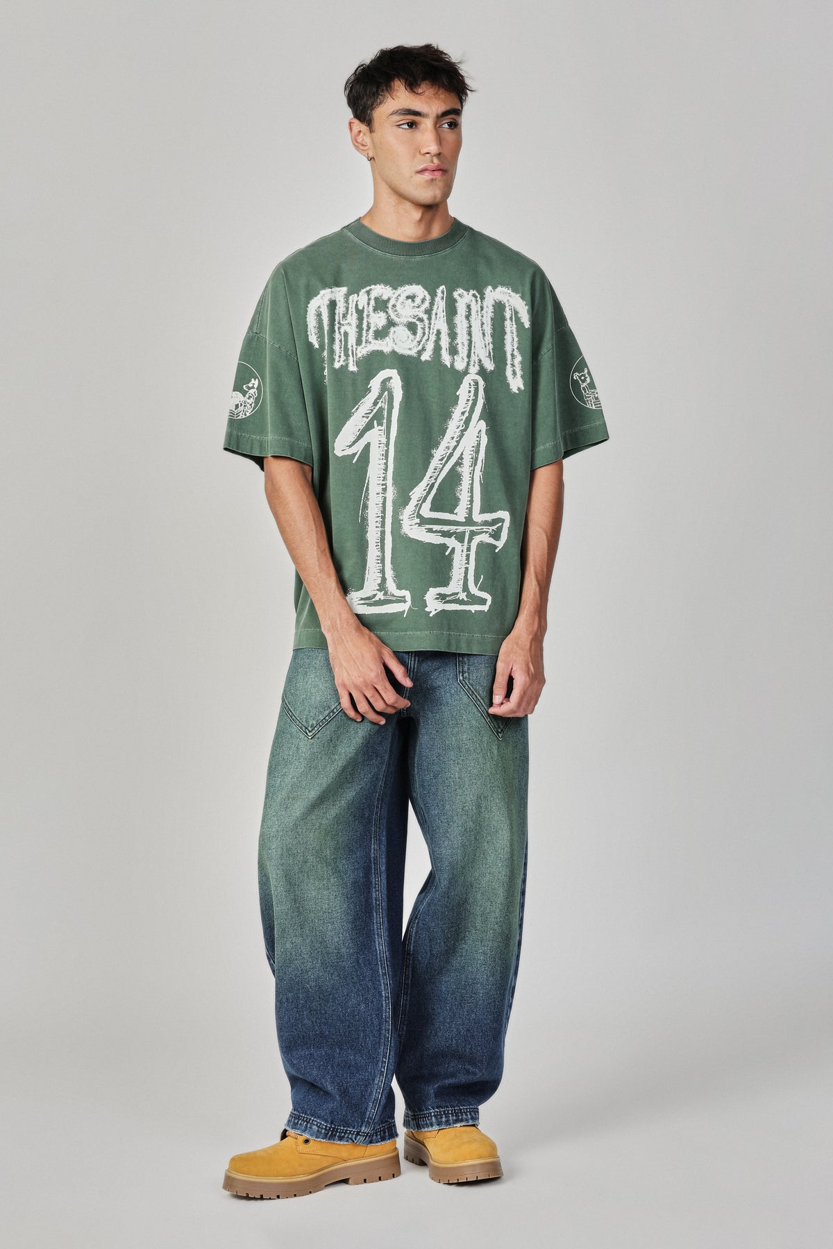 Camiseta TheSaint 14 Blur Verde
