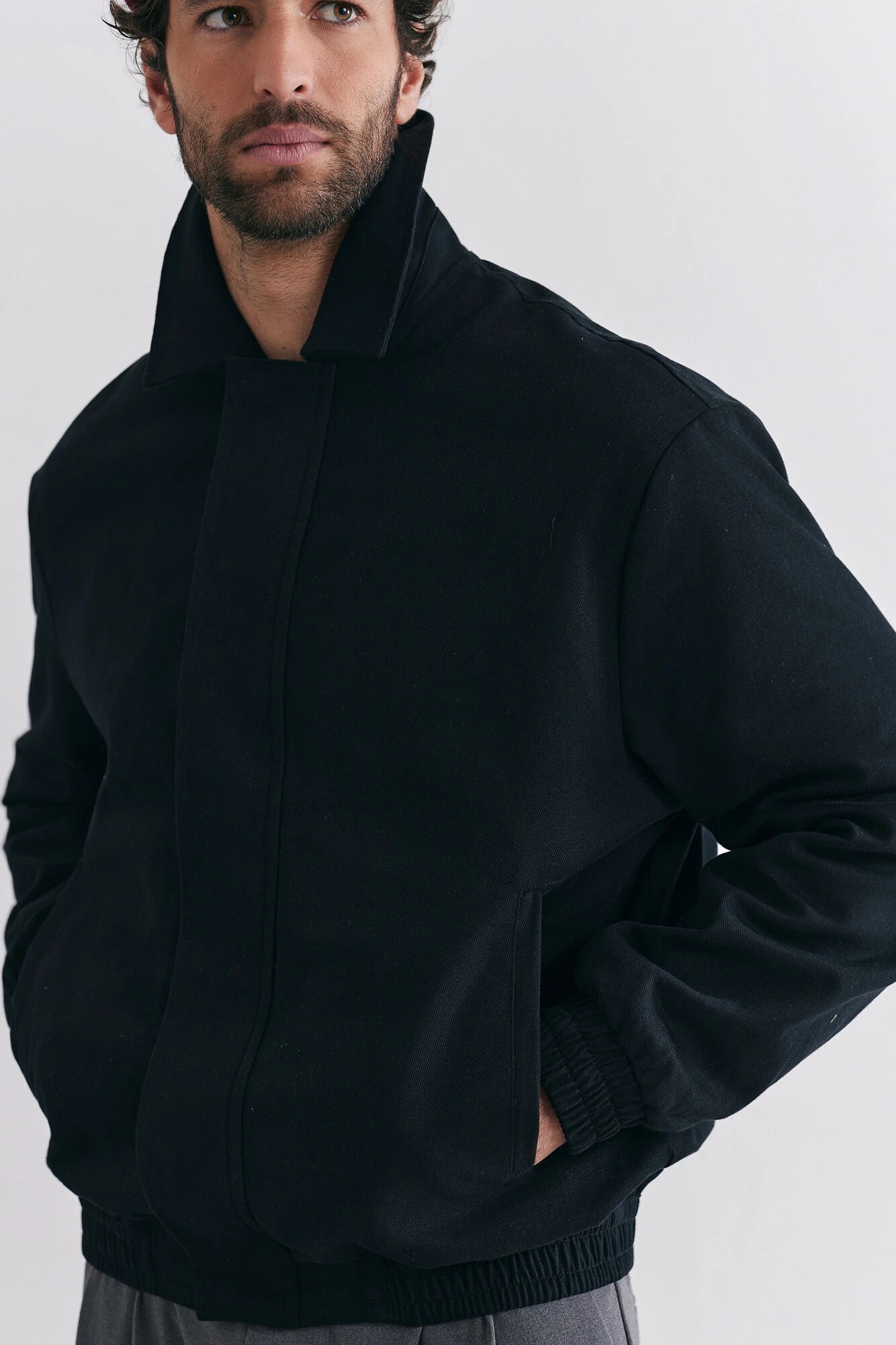 Jaqueta Bomber Birden Asphalt Twill Preta
