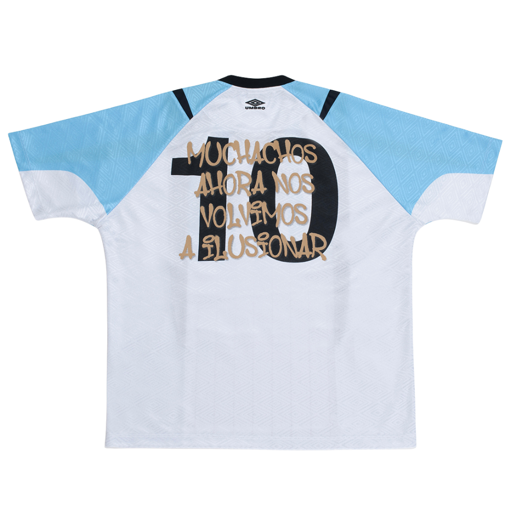 Camiseta Jersey Umbro El Obelisco Eterno Branco e Azul